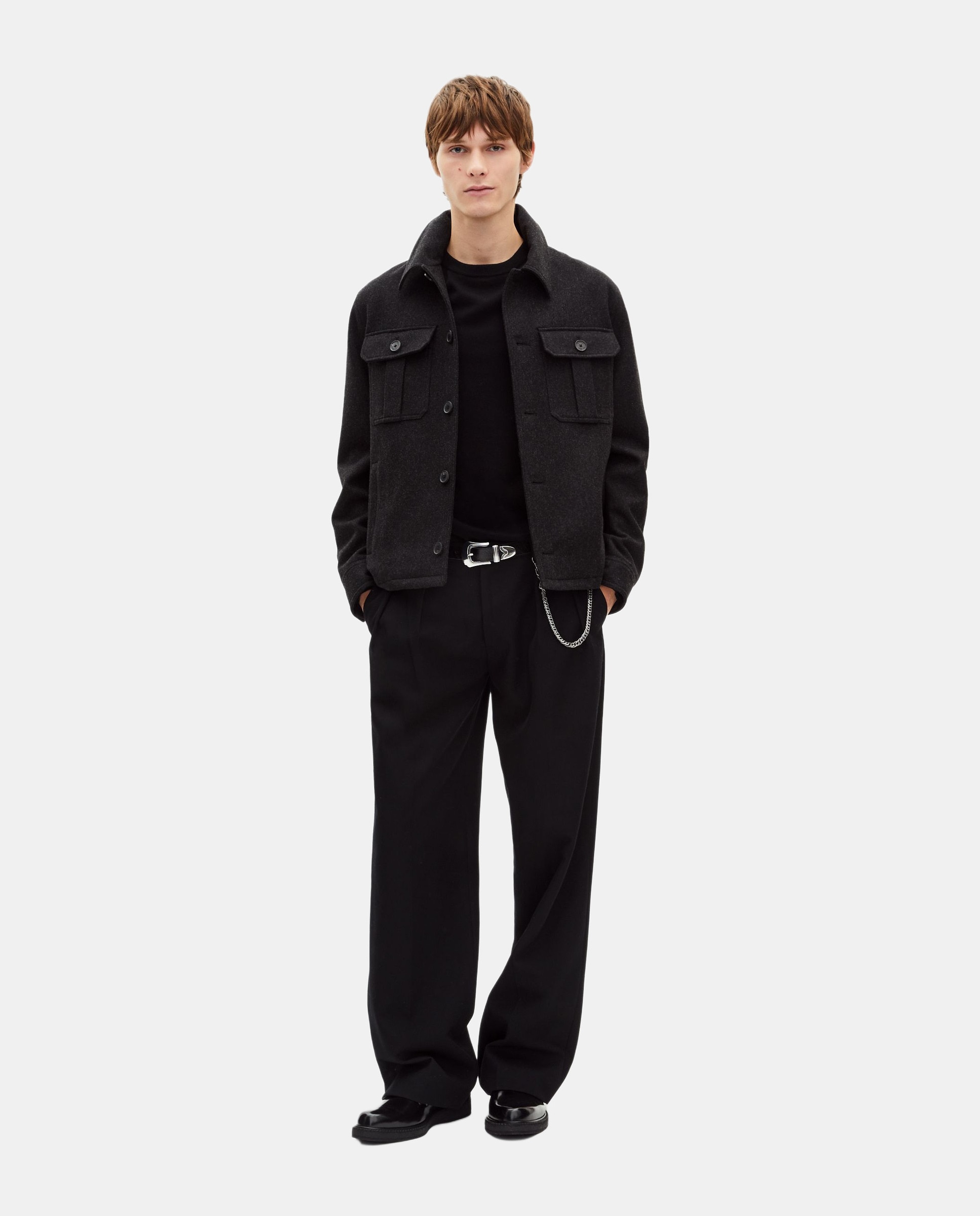 Imagen 0 de Chaqueta de lana de hombre Gris