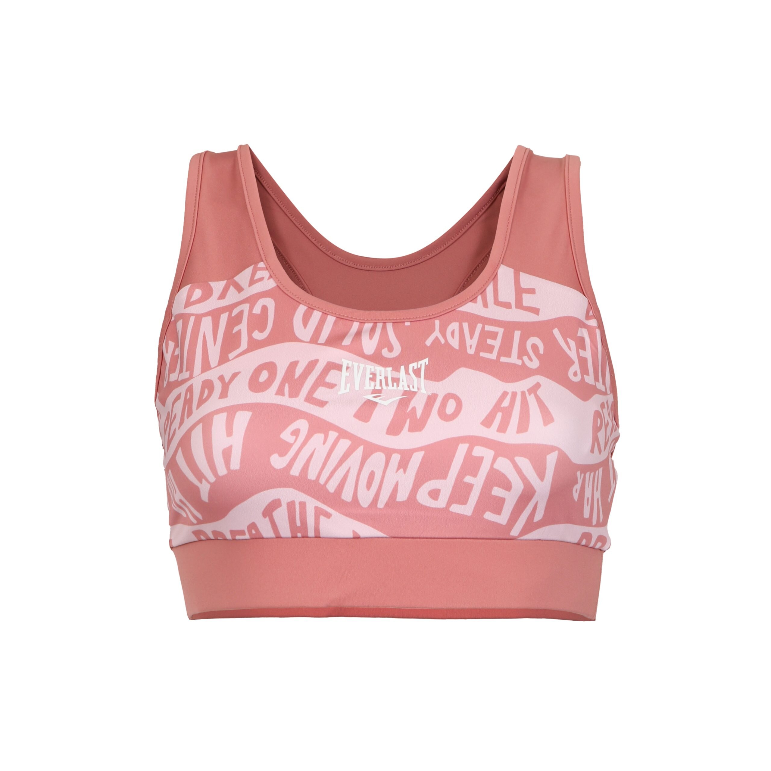 Imagen 0 de Top sujetador fitness mujer Hollyback Pink Everlast Rosa / Blanco