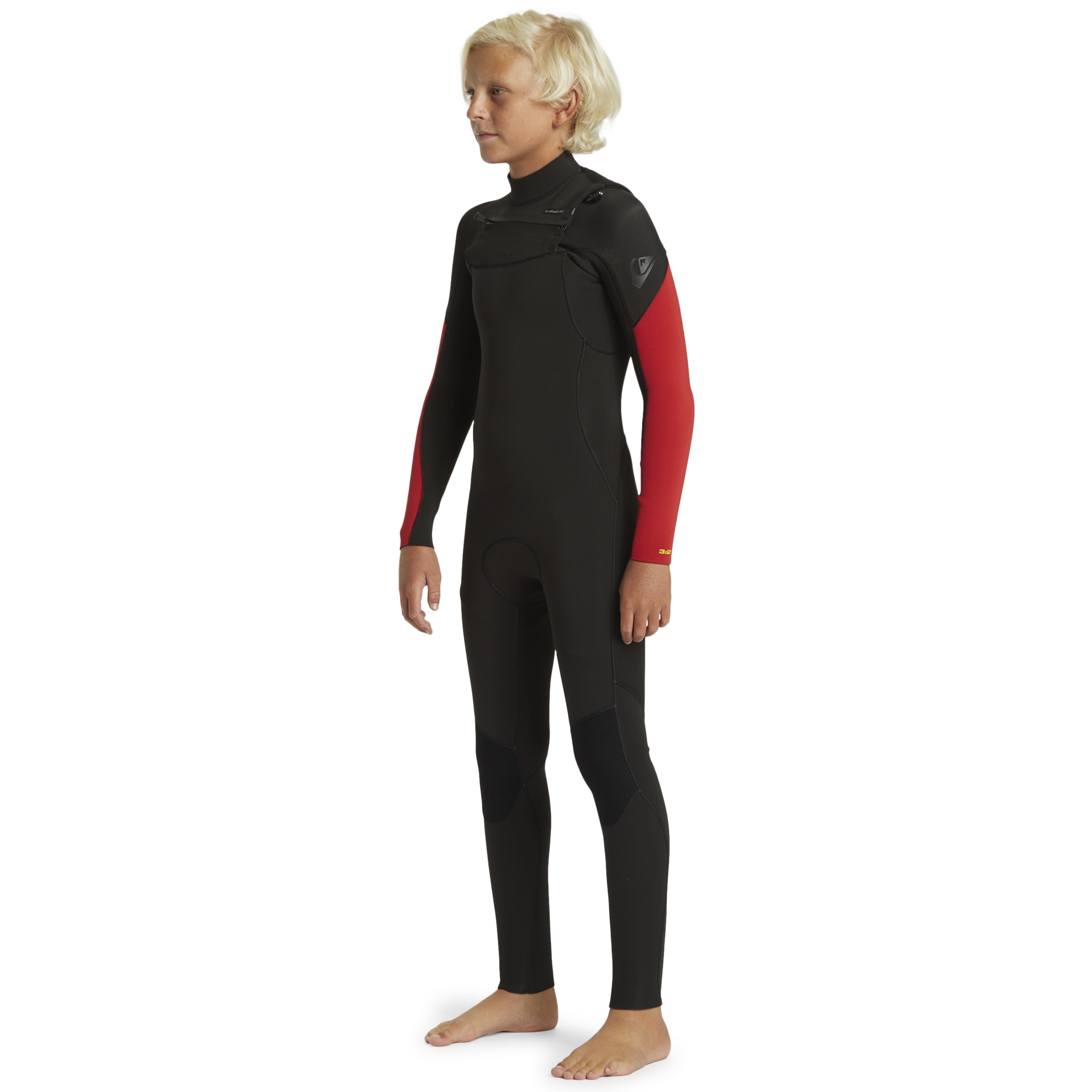Traje de surf de niños 3/2mm Everyday Sessions Quiksilver - Rojo Rojo-3