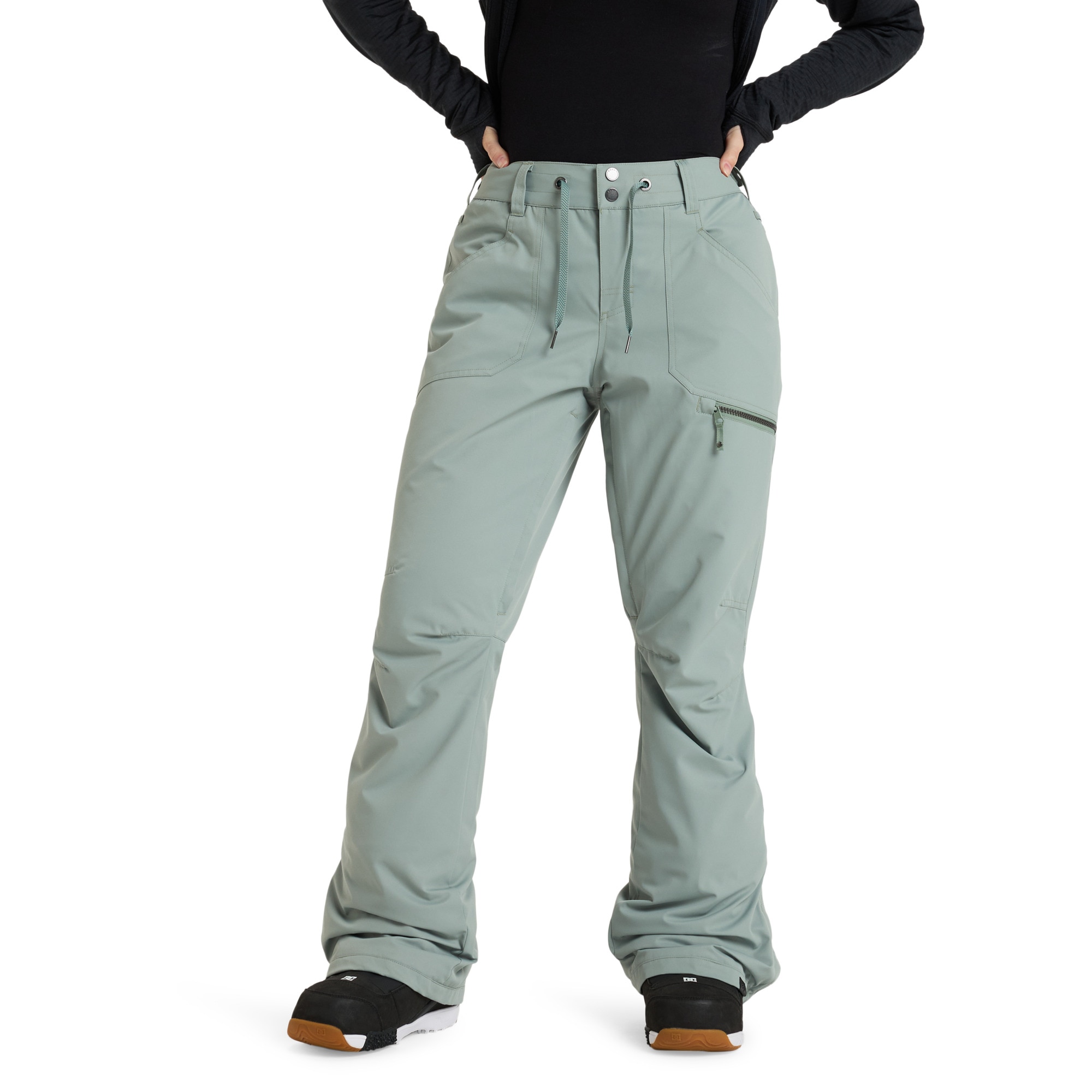 Pantalón de mujer Nadia Roxy - Verde claro Verde claro-1