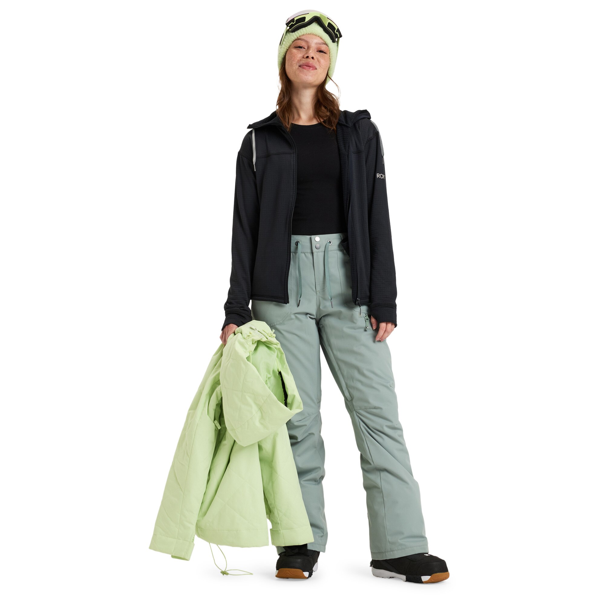 Pantalón de mujer Nadia Roxy - Verde claro Verde claro-6