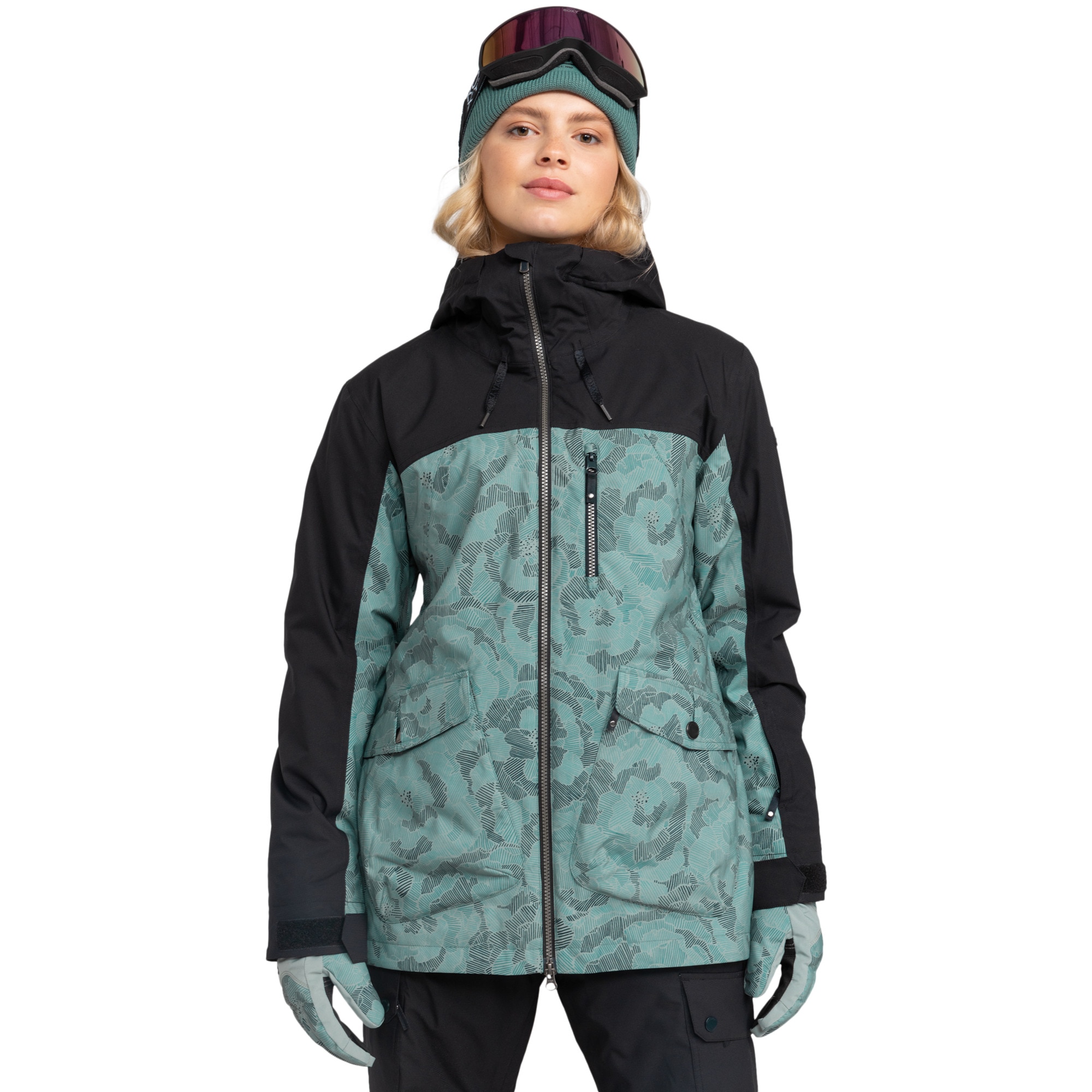 Chaqueta de mujer Stated Roxy - Verde Verde-1