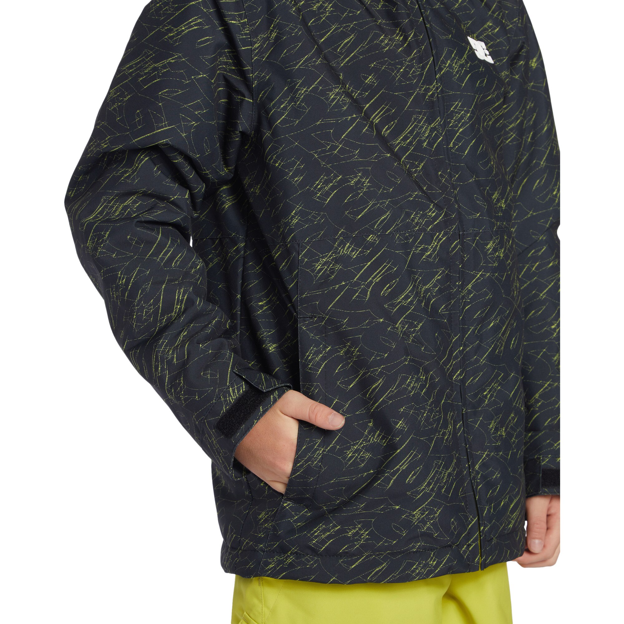 Chaqueta de niños Basis DC Shoes - Negro / Verde Flúor Negro / Verde Flúor-5