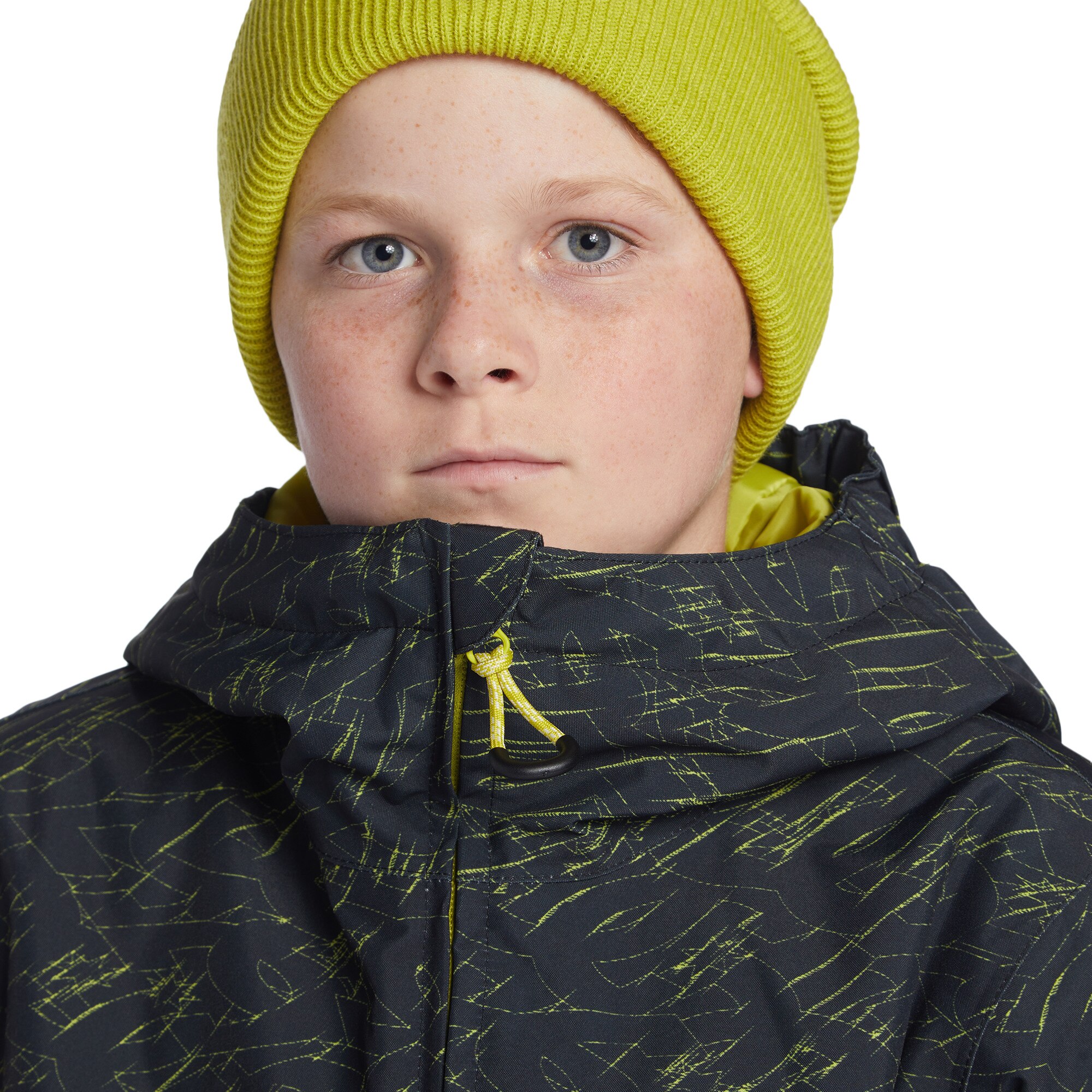 Chaqueta de niños Basis DC Shoes - Negro / Verde Flúor Negro / Verde Flúor-6