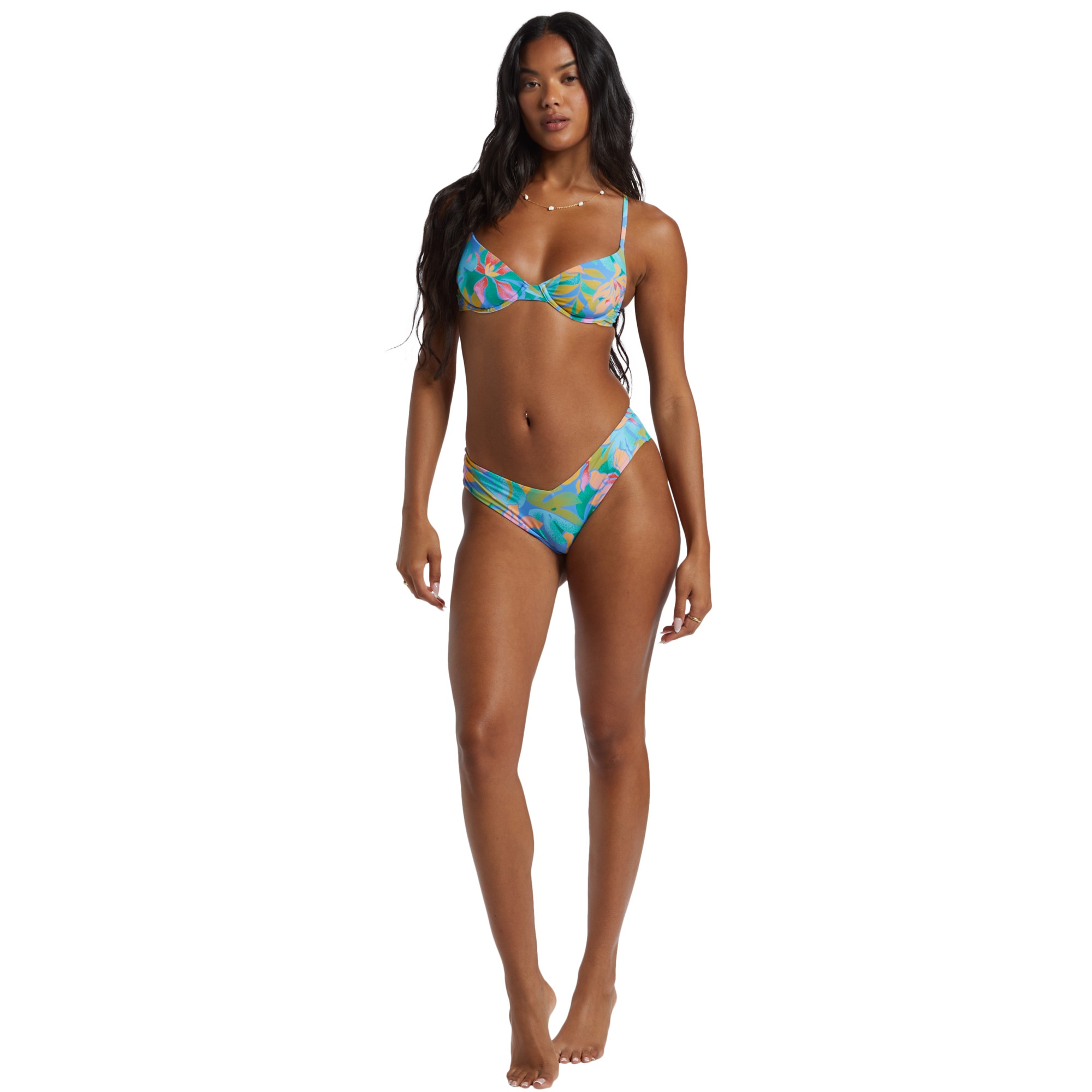 Top de bikini de mujer Tropic Daze Demi Billabong - Multicolor Multicolor-3