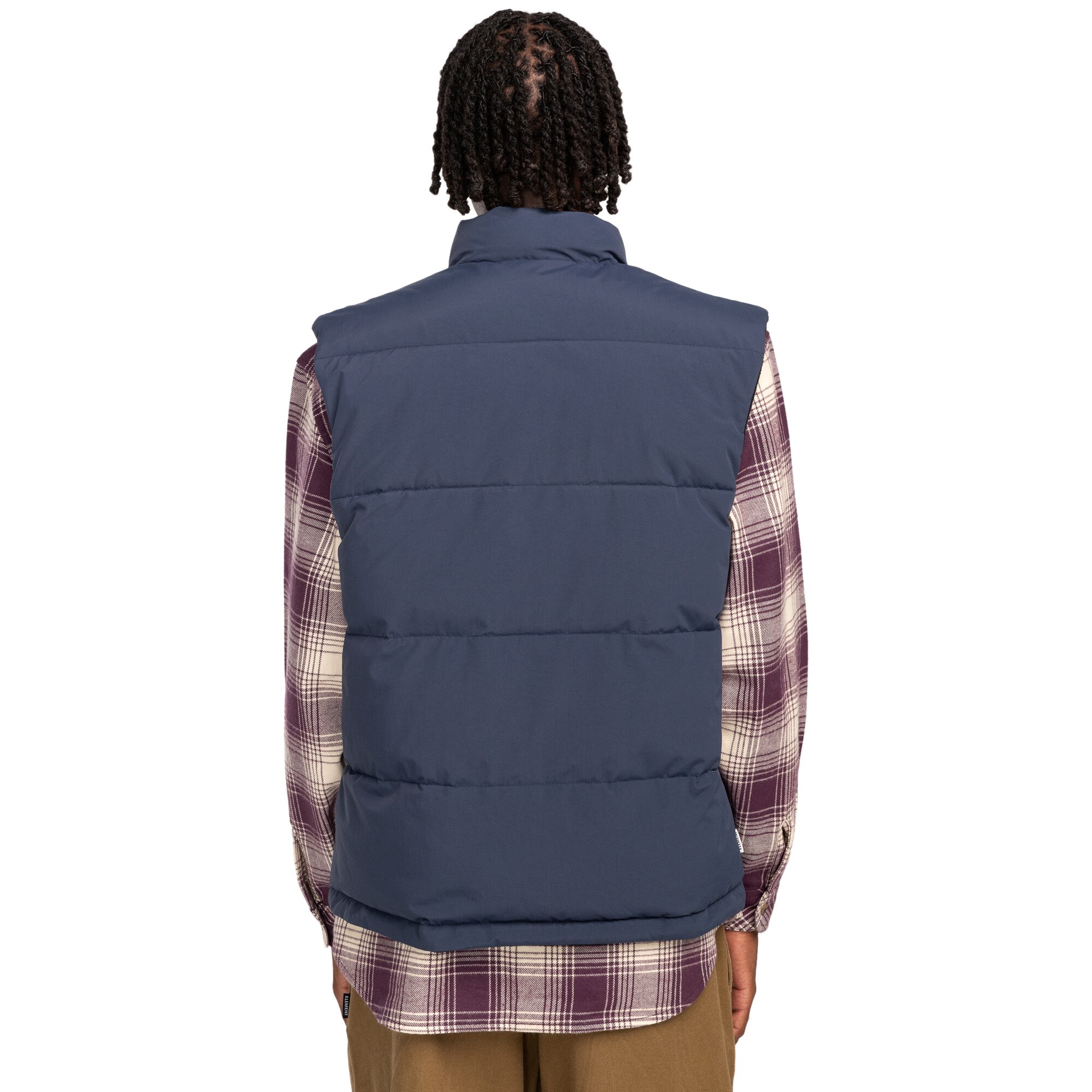 Chaleco acolchado reversible de hombre Trekka Element - Azul marino Azul marino-2