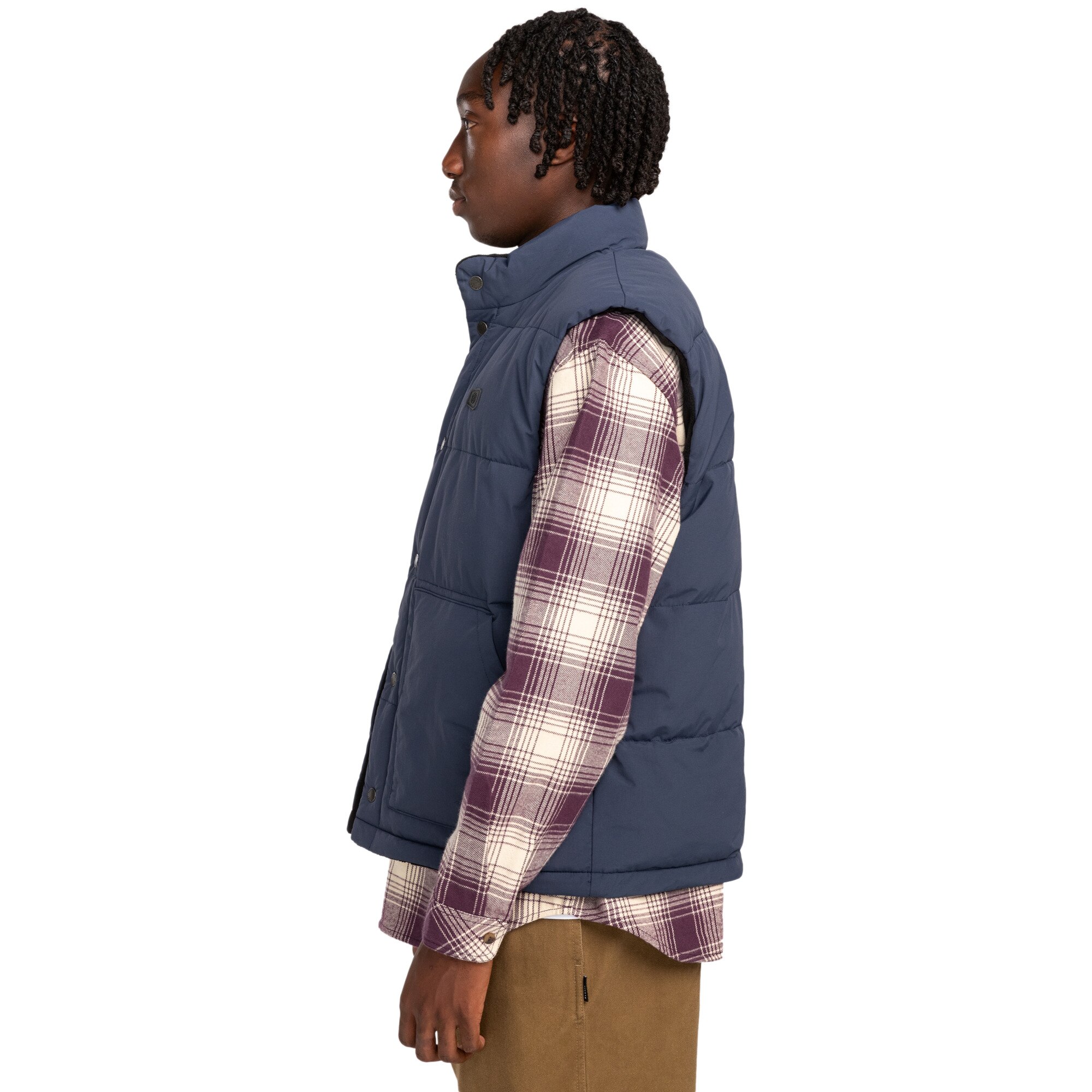Chaleco acolchado reversible de hombre Trekka Element - Azul marino Azul marino-3
