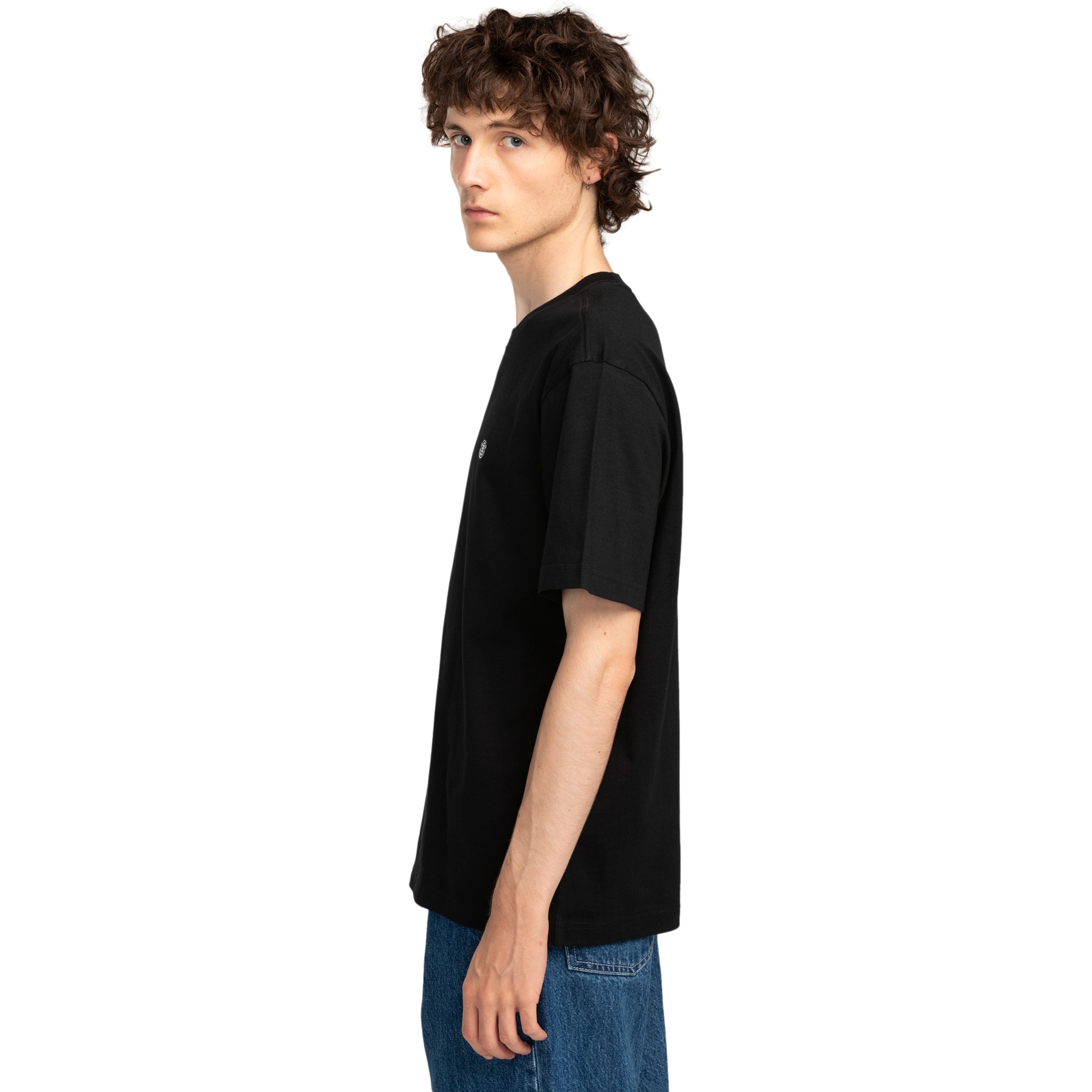 Camiseta de hombre Icon Embroidery Element - Negro Negro-3