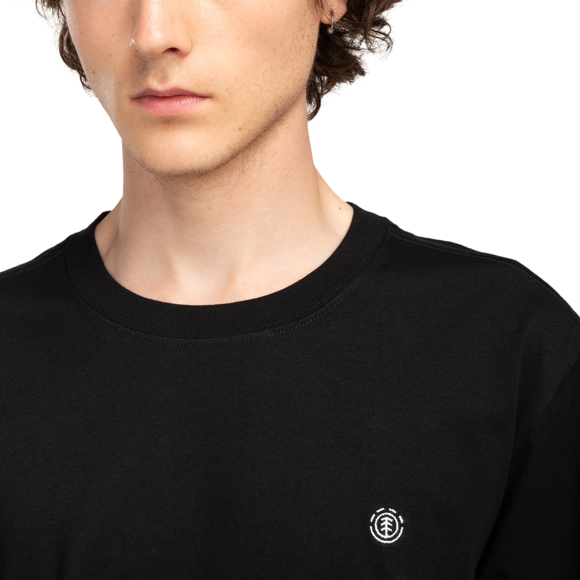 Camiseta de hombre Icon Embroidery Element - Negro Negro-4