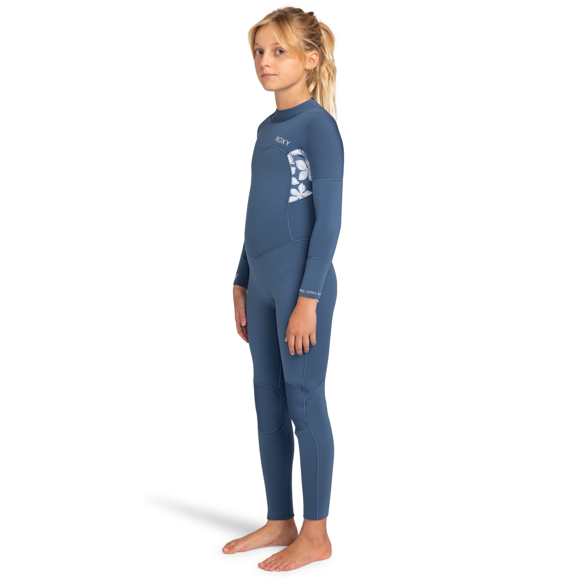 Traje de surf de niños 3/2mm Swell Series Roxy - Azul Azul-3