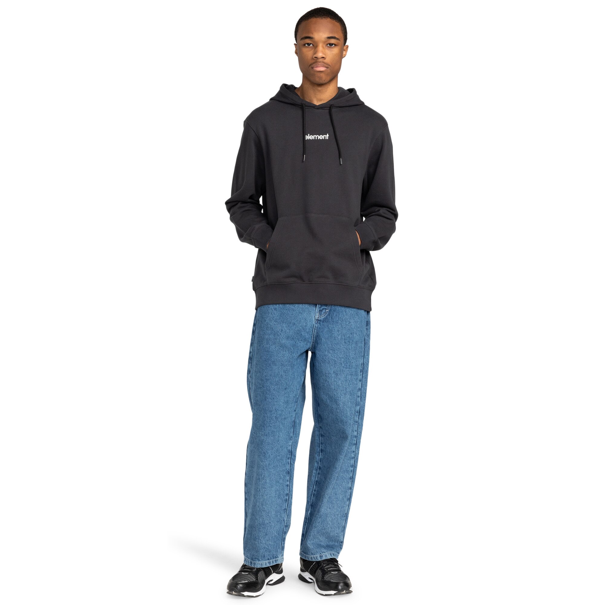 Sudadera con capucha para Hombre Simple Logo Element - Negro Negro-5