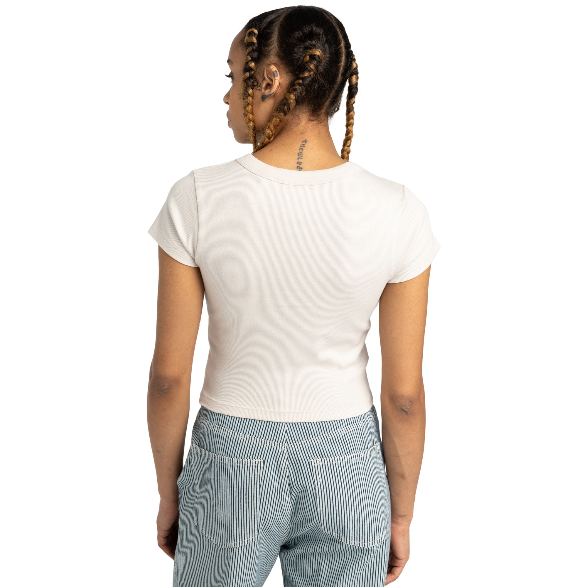 Element LOWCASE CROP - Camiseta Básica - Blue/azul