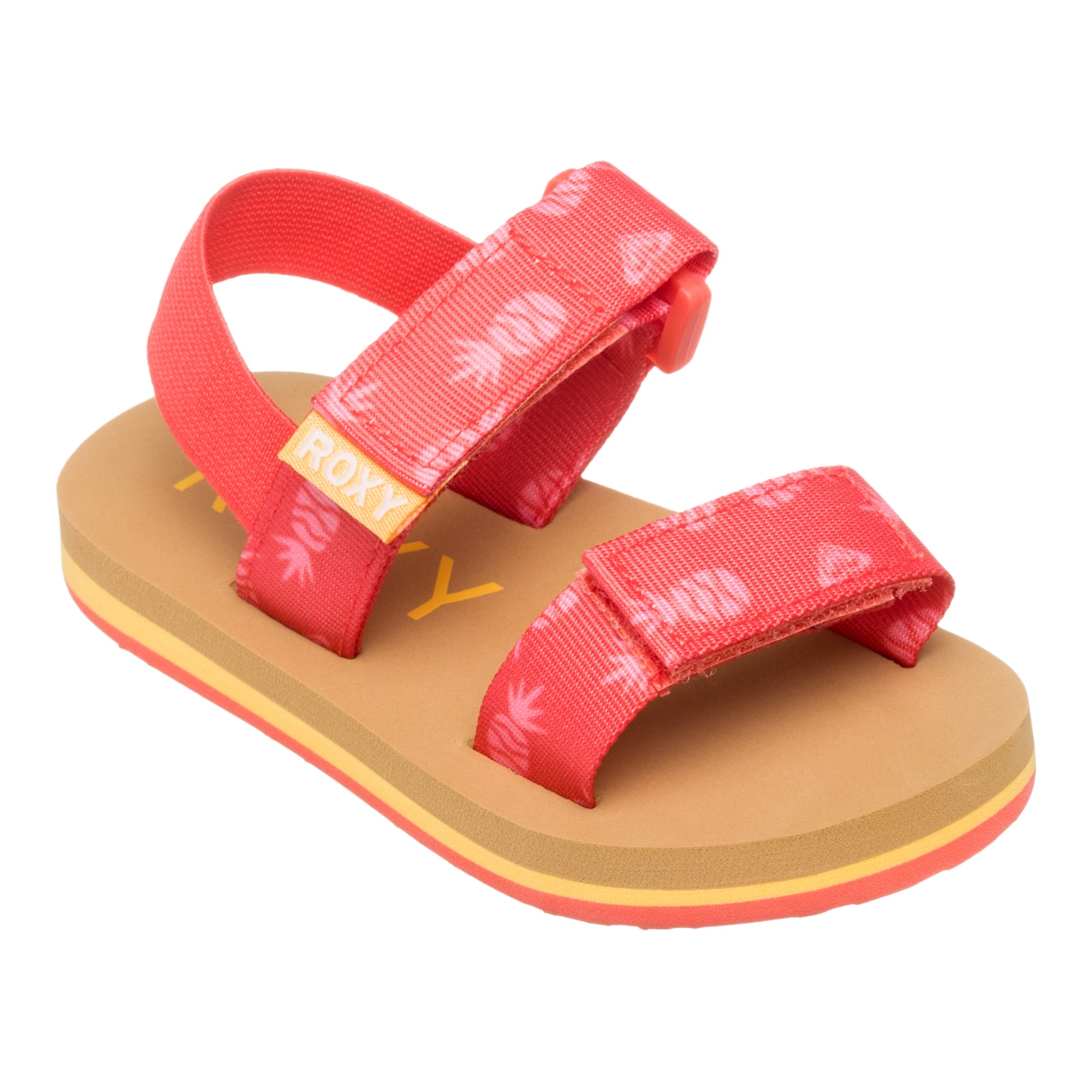 Roxy Sandalias de bebés Cage Rojo Teja