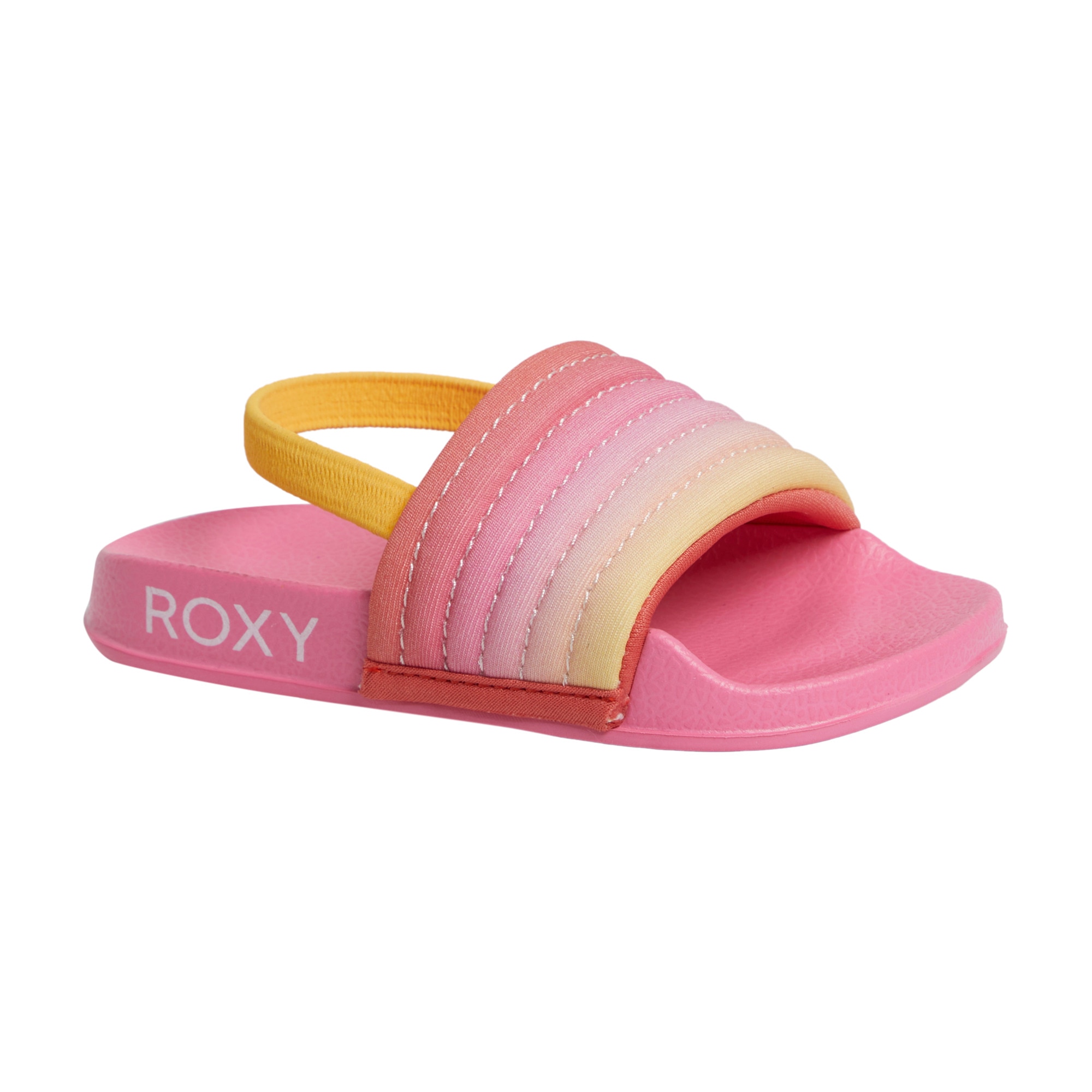 Roxy Sandalias de bebés Slippy Ribbed Azul