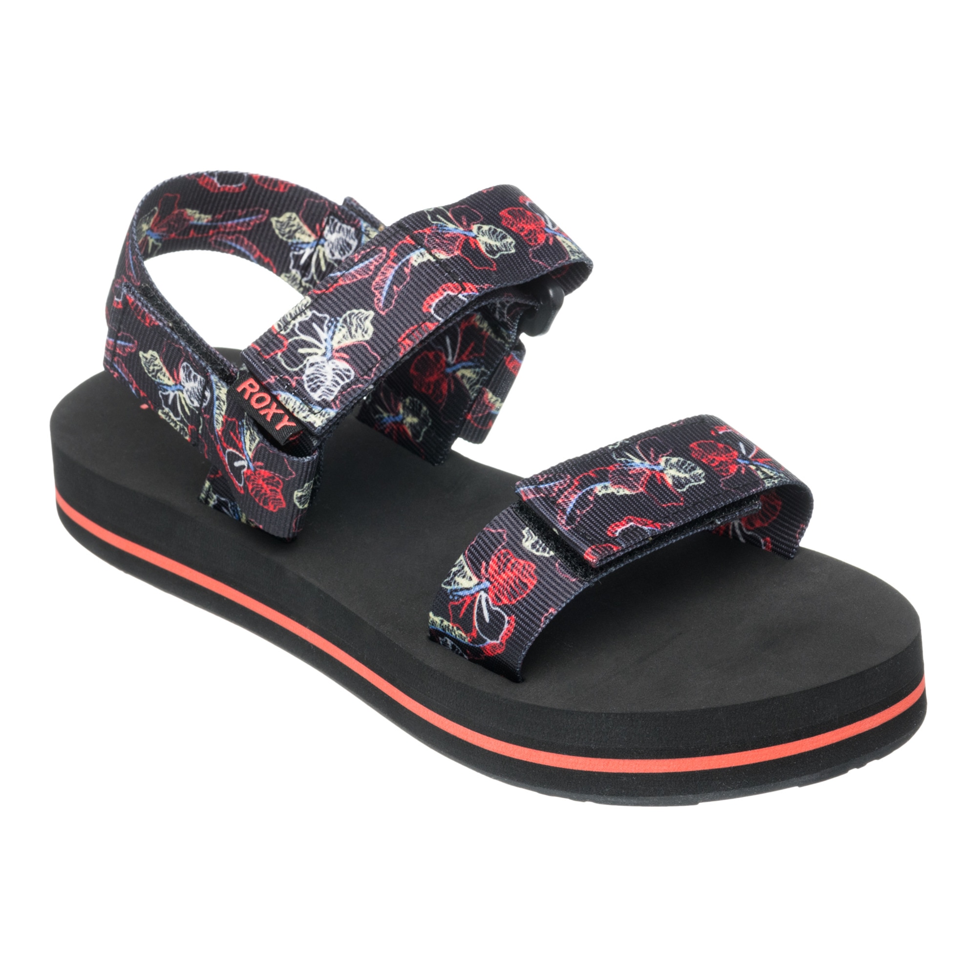 Roxy Sandalias de mujer Cage Negro