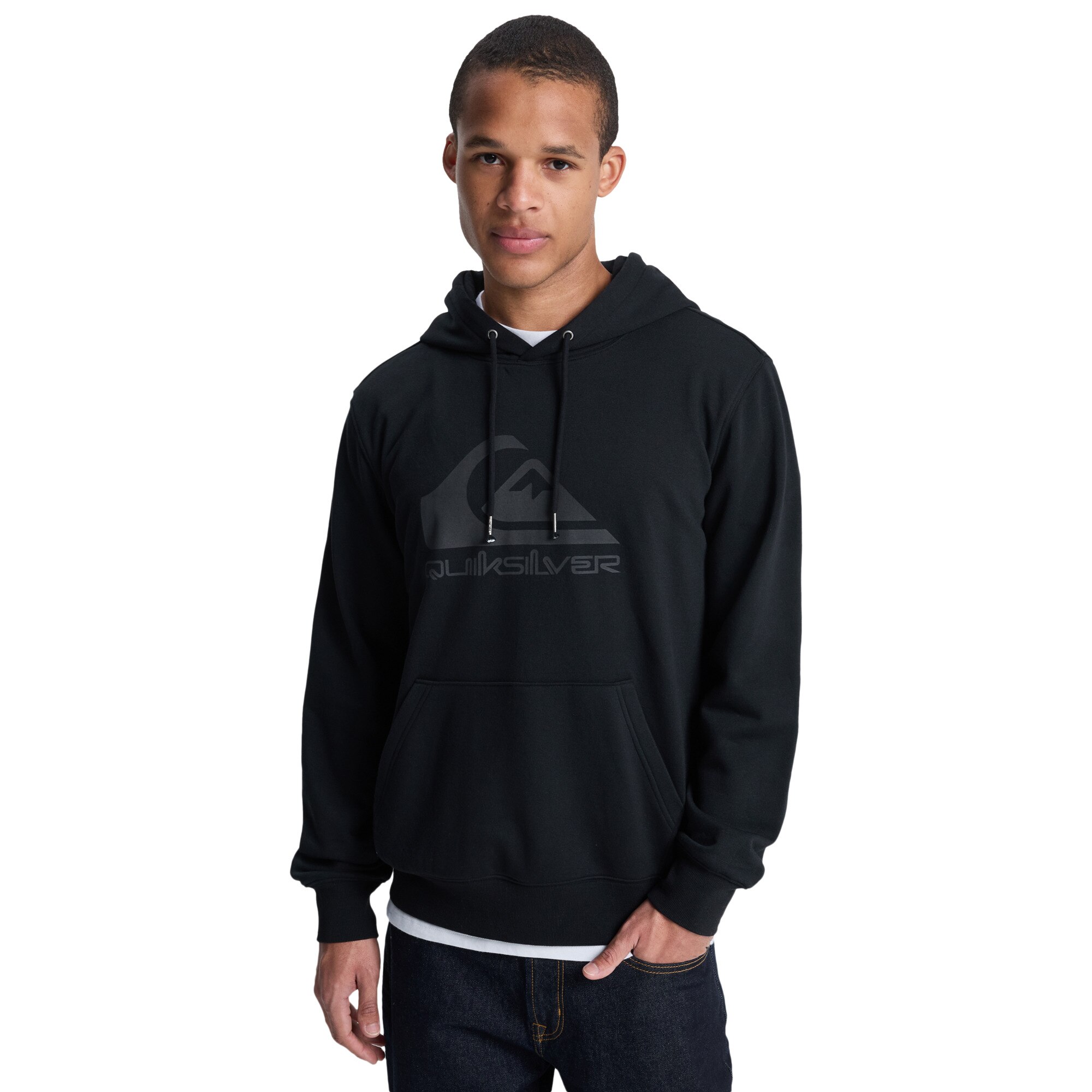 Sudadera de hombre Comp Logo Quiksilver - Negro Negro-1