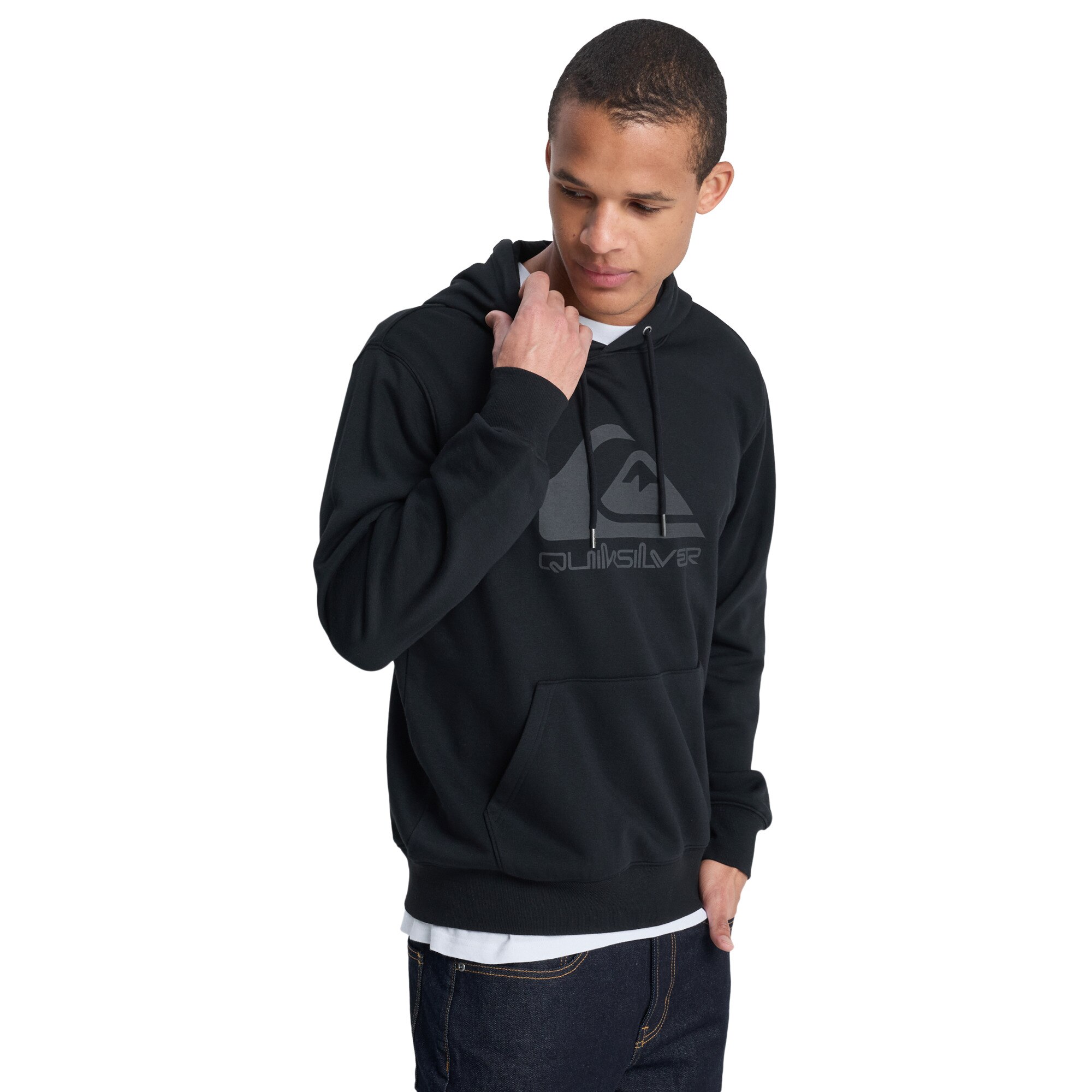 Sudadera de hombre Comp Logo Quiksilver - Negro Negro-3