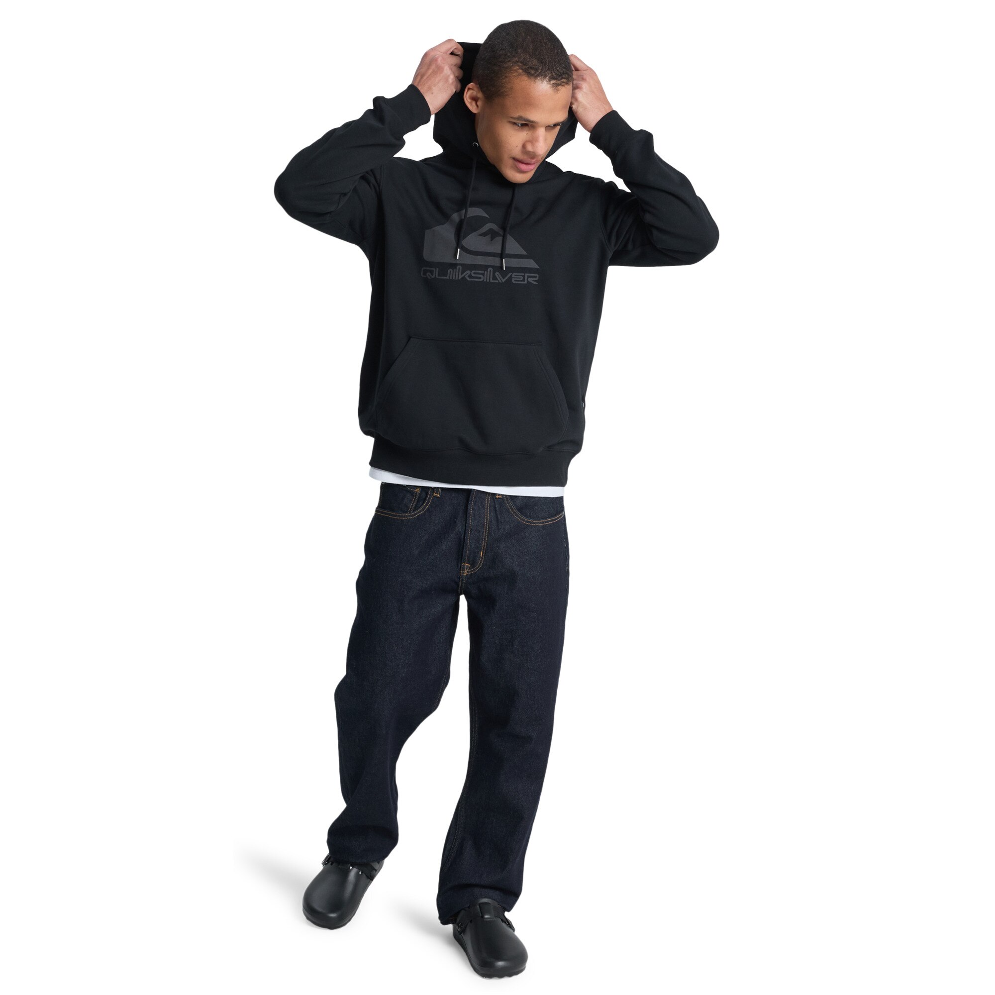 Sudadera de hombre Comp Logo Quiksilver - Negro Negro-5