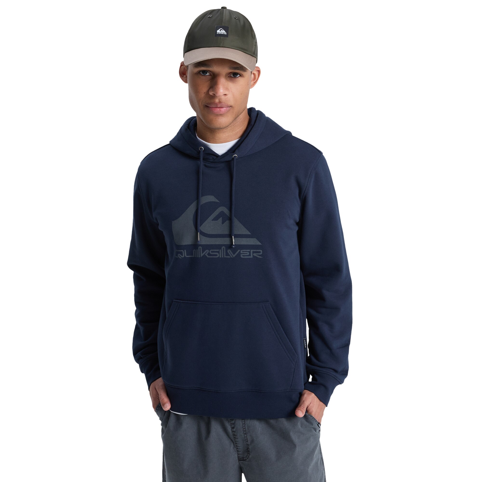 Sudadera de hombre Comp Logo Quiksilver - Azul marino Azul marino-1