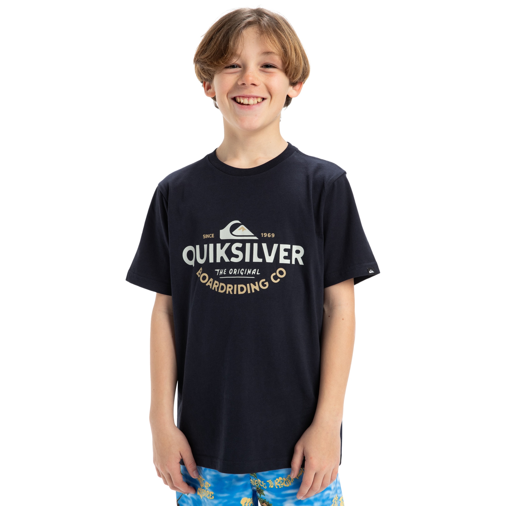 Imagen 1 de Camiseta de niños Ev Typed Out Quiksilver - Azul marino Azul marino