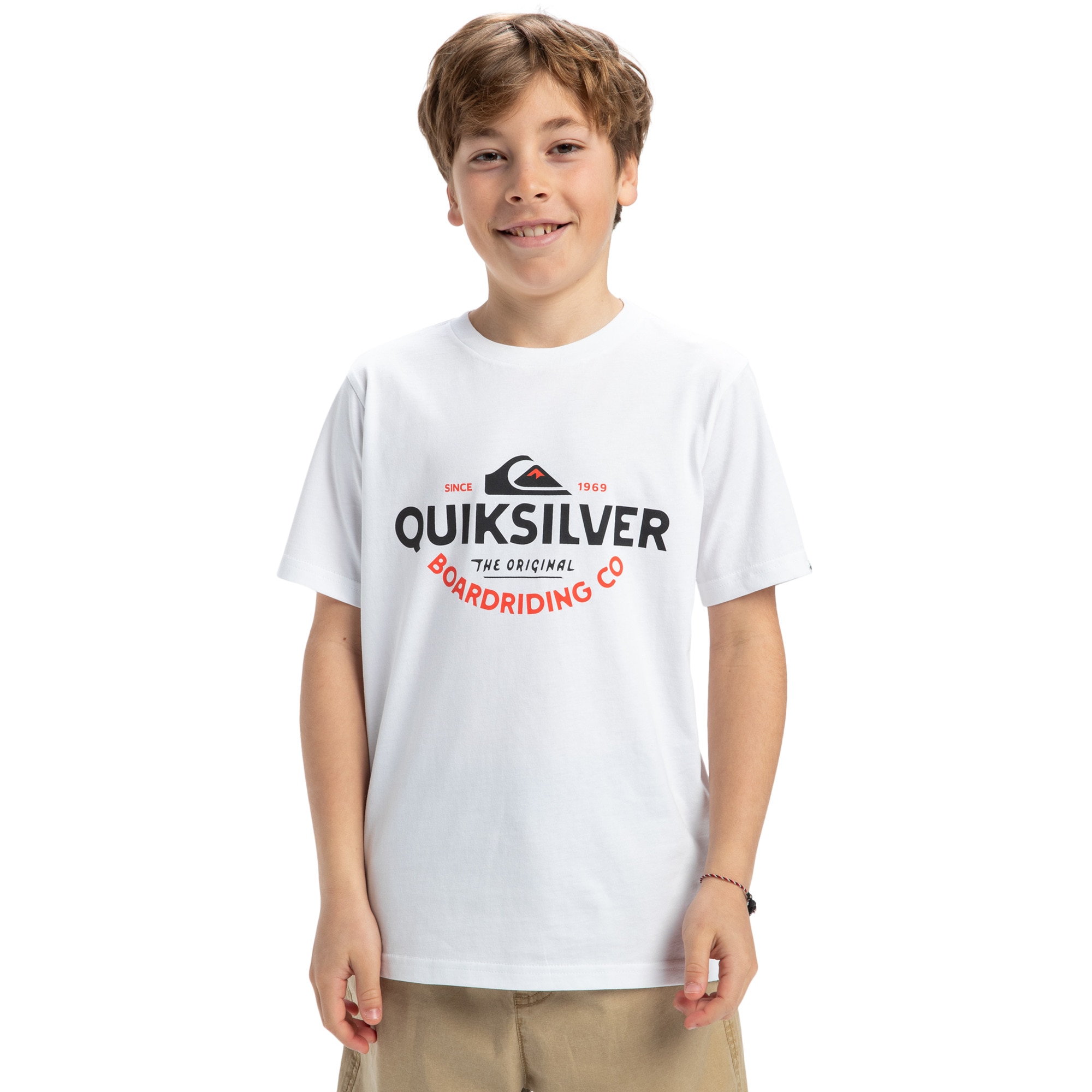 Imagen 1 de Camiseta de niños Ev Typed Out Quiksilver - Blanco Blanco