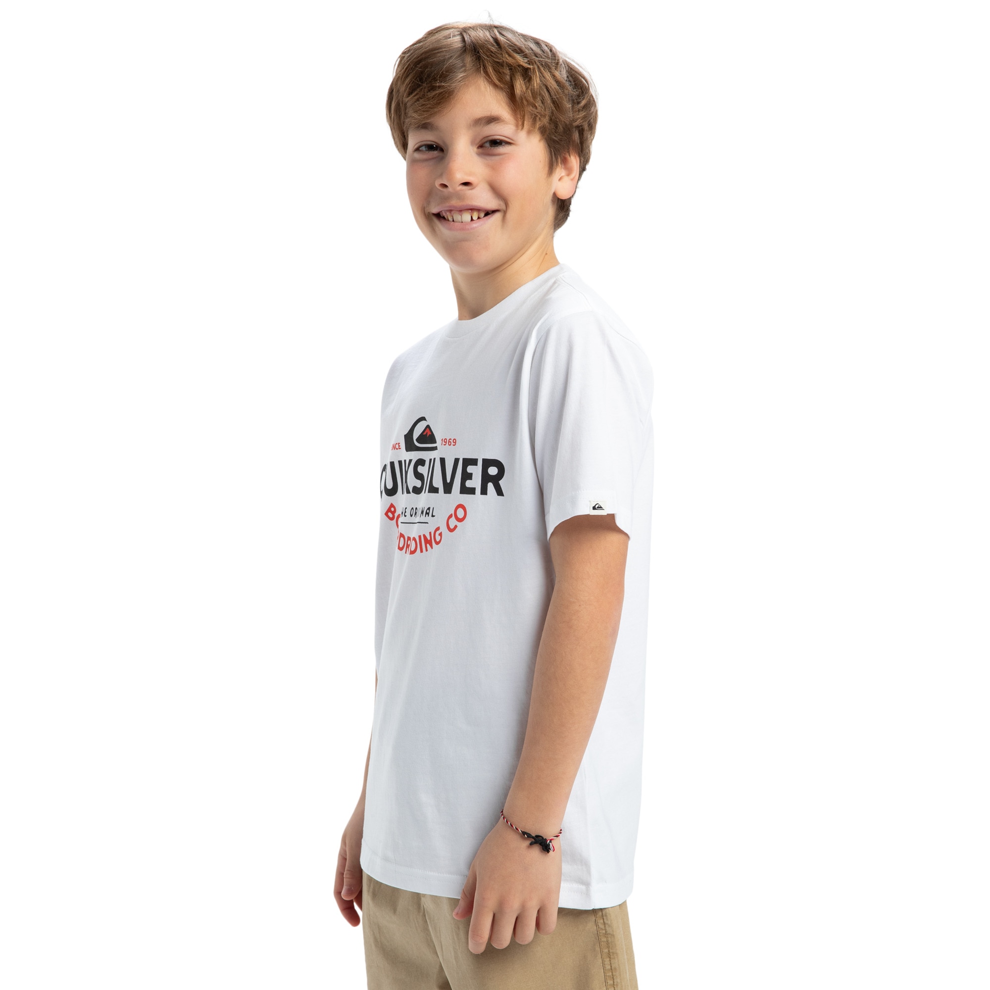 Imagen 3 de Camiseta de niños Ev Typed Out Quiksilver - Blanco Blanco