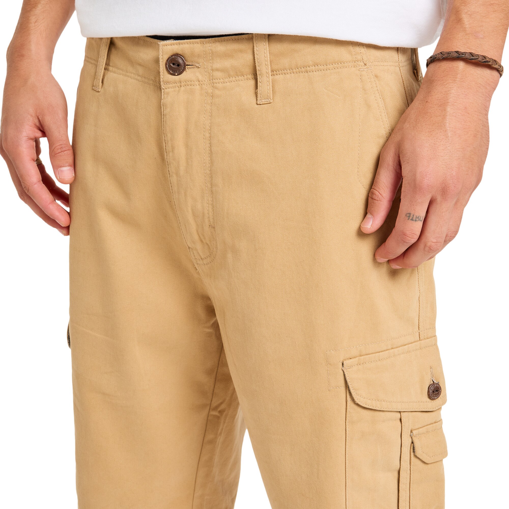 Imagen 4 de Short cargo para hombre Crucial Battle Cargo Quiksilver - Marrón Marrón