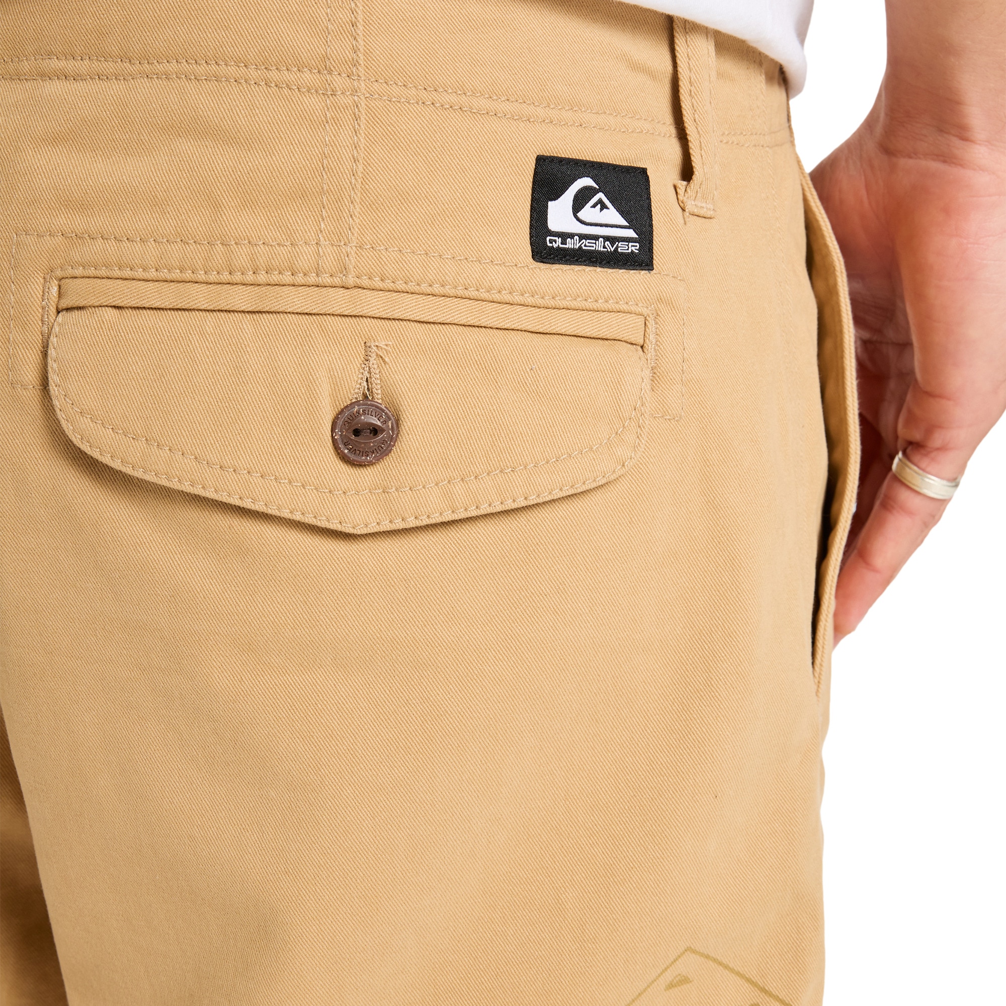 Imagen 6 de Short cargo para hombre Crucial Battle Cargo Quiksilver - Marrón Marrón