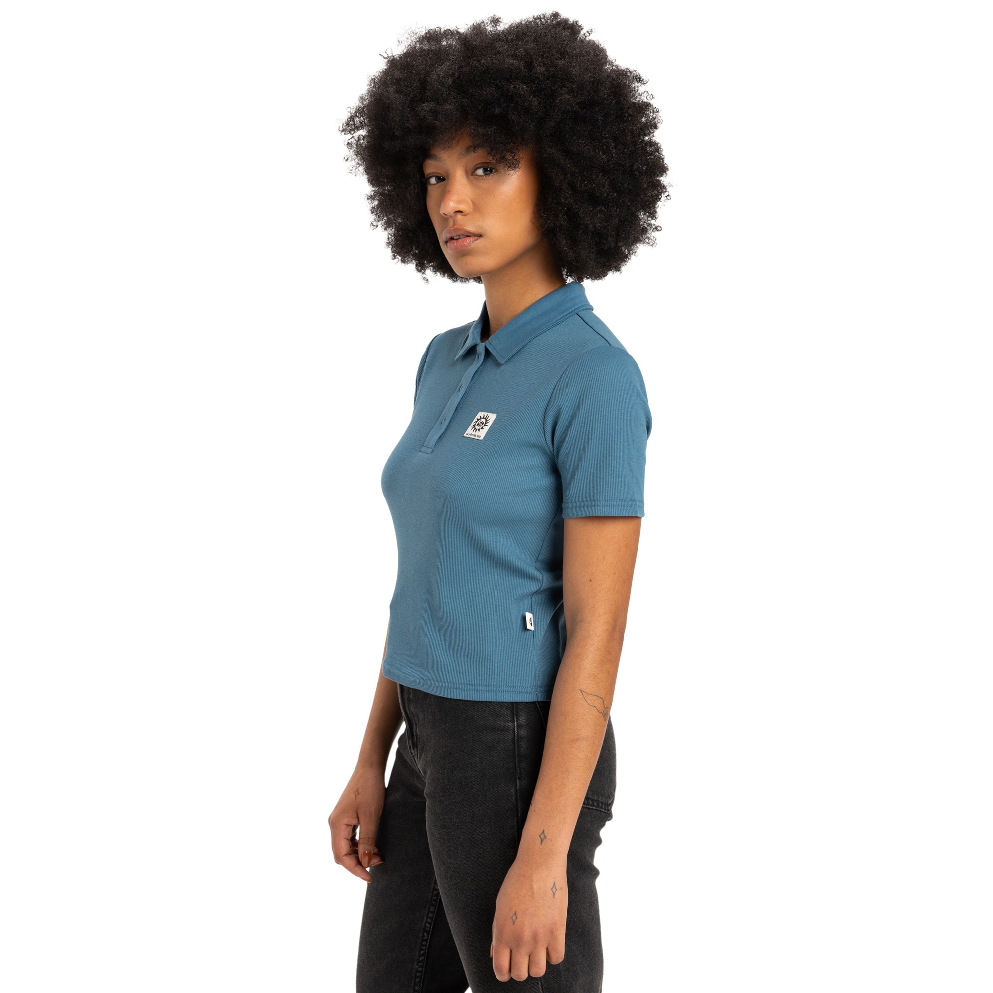 Camiseta de mujer Nightcall Polo Quiksilver - Azul Azul-3