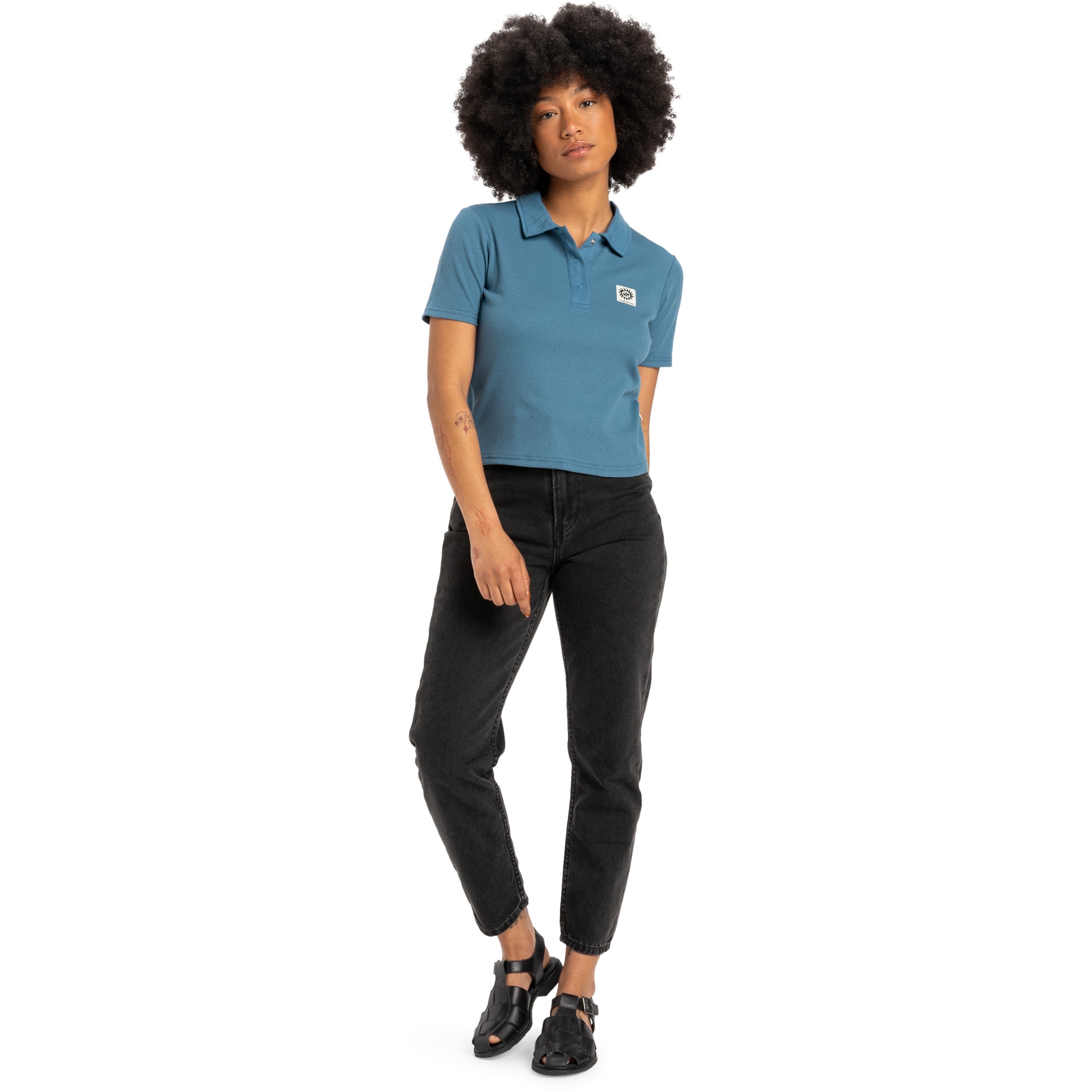 Camiseta de mujer Nightcall Polo Quiksilver - Azul Azul-5
