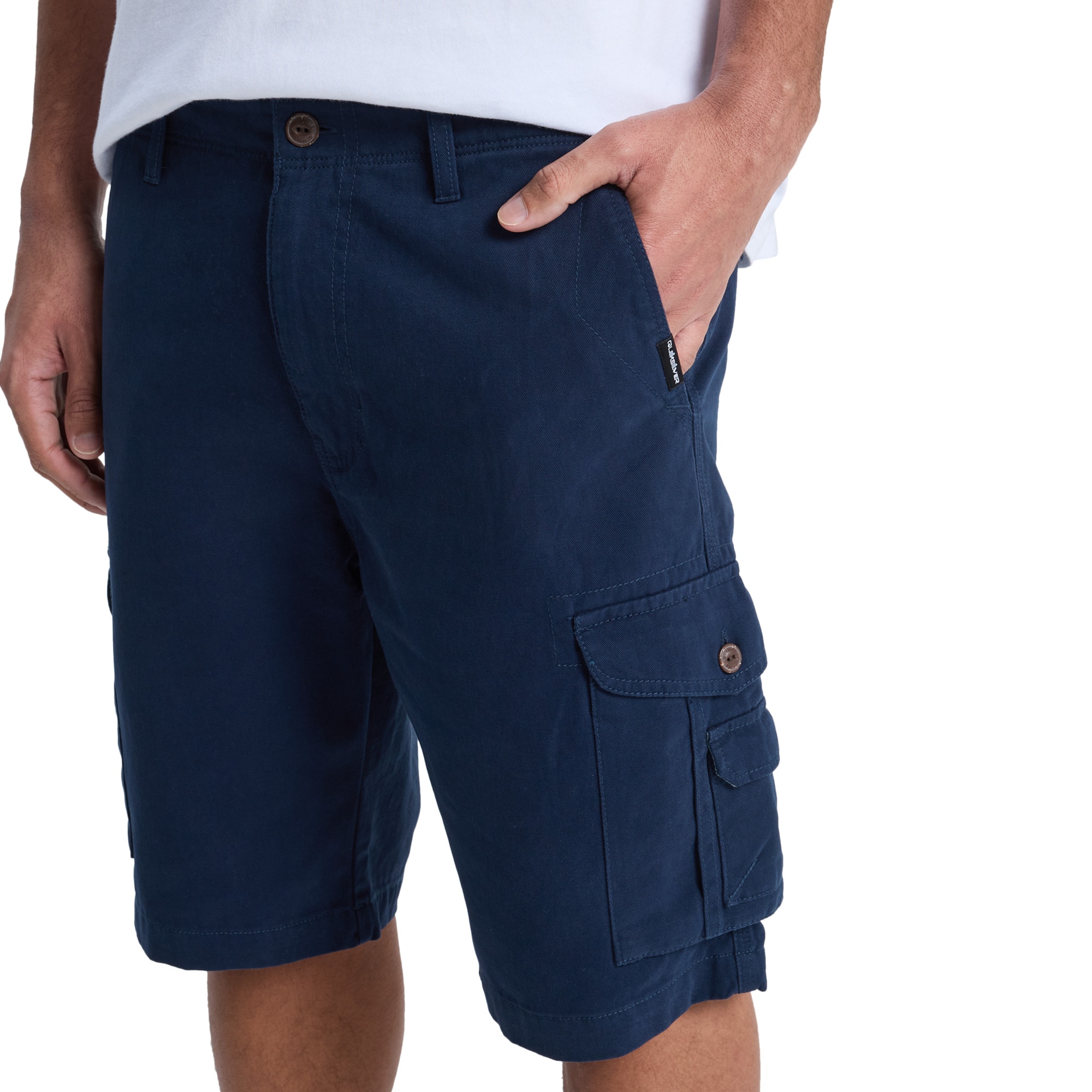 Imagen 4 de Short cargo para hombre Crucial Battle Cargo Quiksilver - Azul Azul