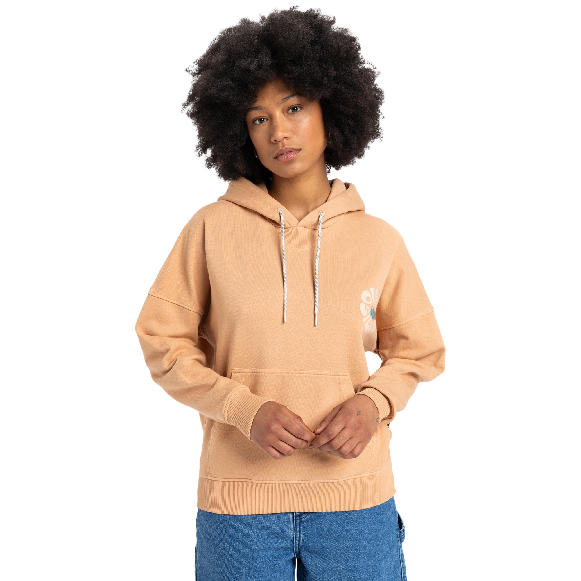 Imagen 0 de Sudadera de mujer Oversized Quiksilver Marrón