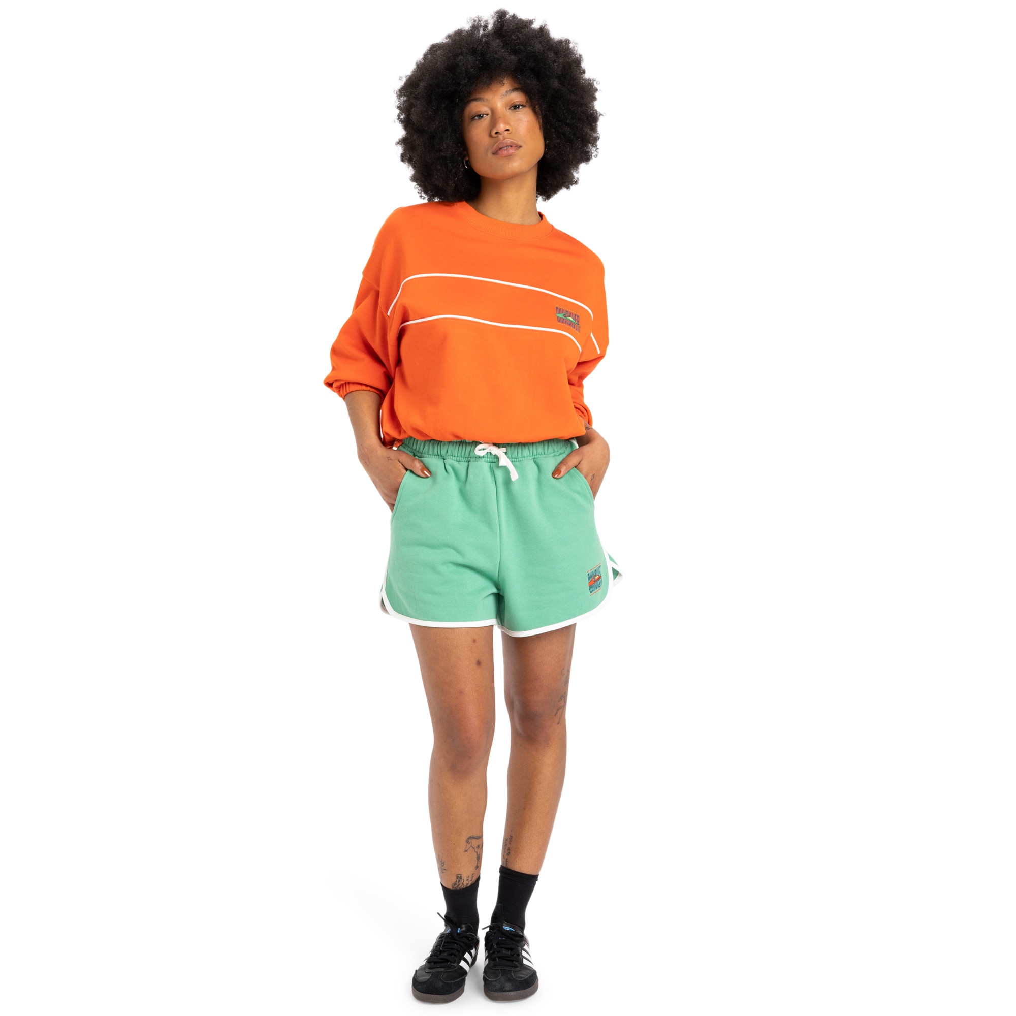 Shorts de mujer Scallop Quiksilver - Verde Verde-5