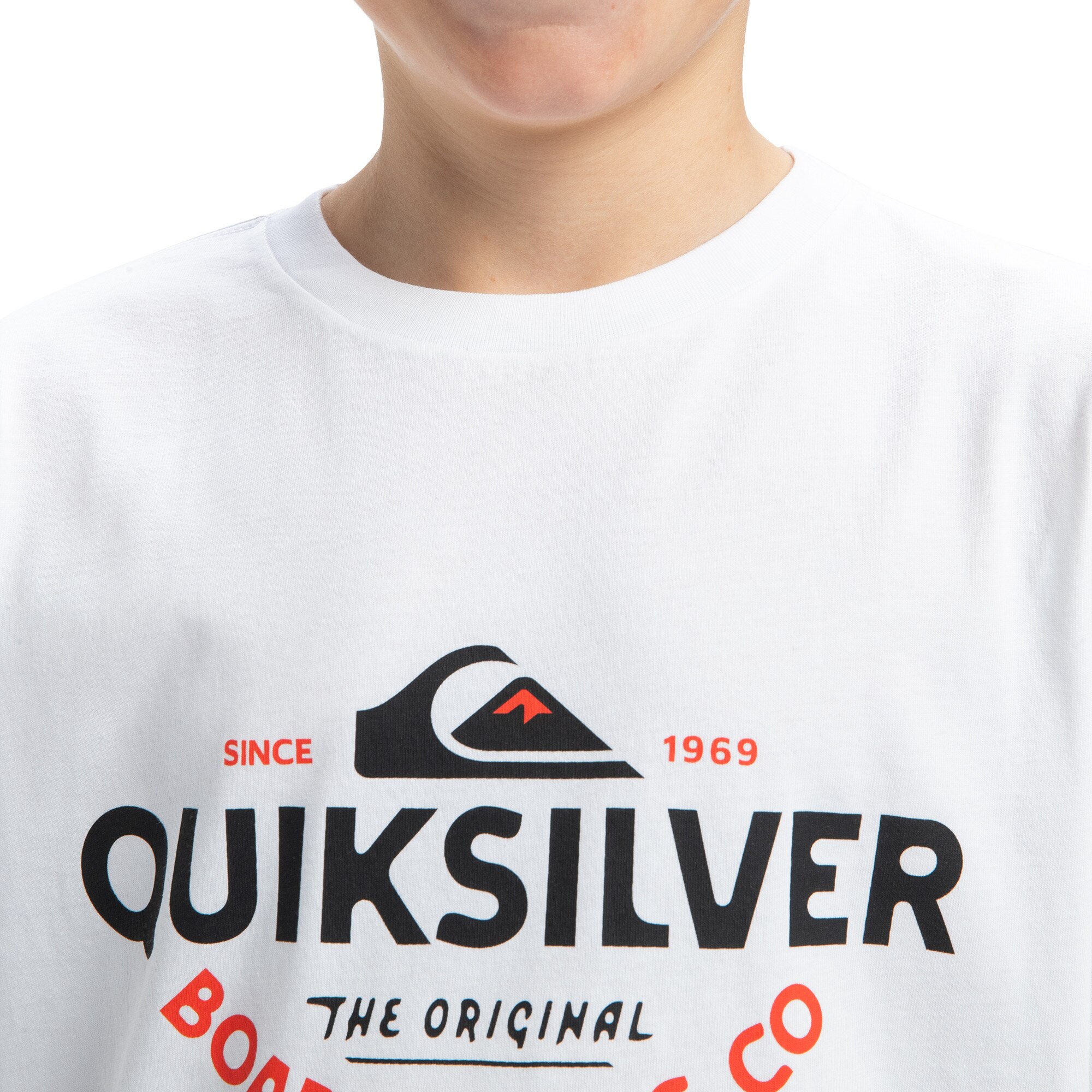 Imagen 4 de Camiseta de niños Ev Typed Out Quiksilver - Naranja Naranja
