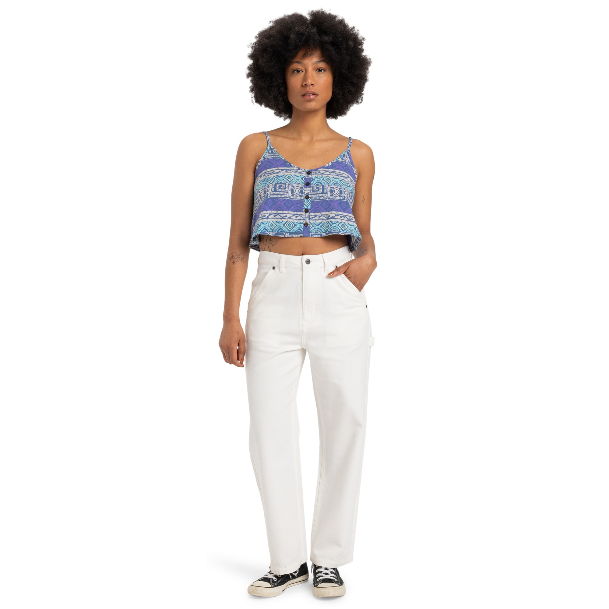 Imagen 0 de Pantalón de mujer Carpenter Quiksilver Blanco