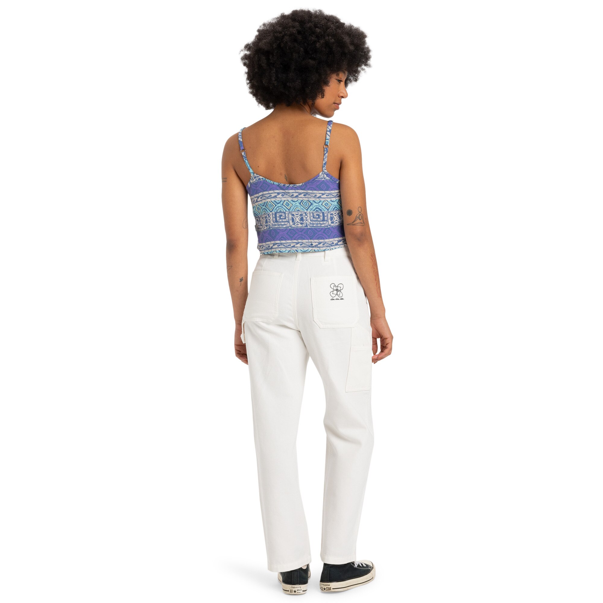 Pantalón de mujer Carpenter Quiksilver - Blanco Blanco-2