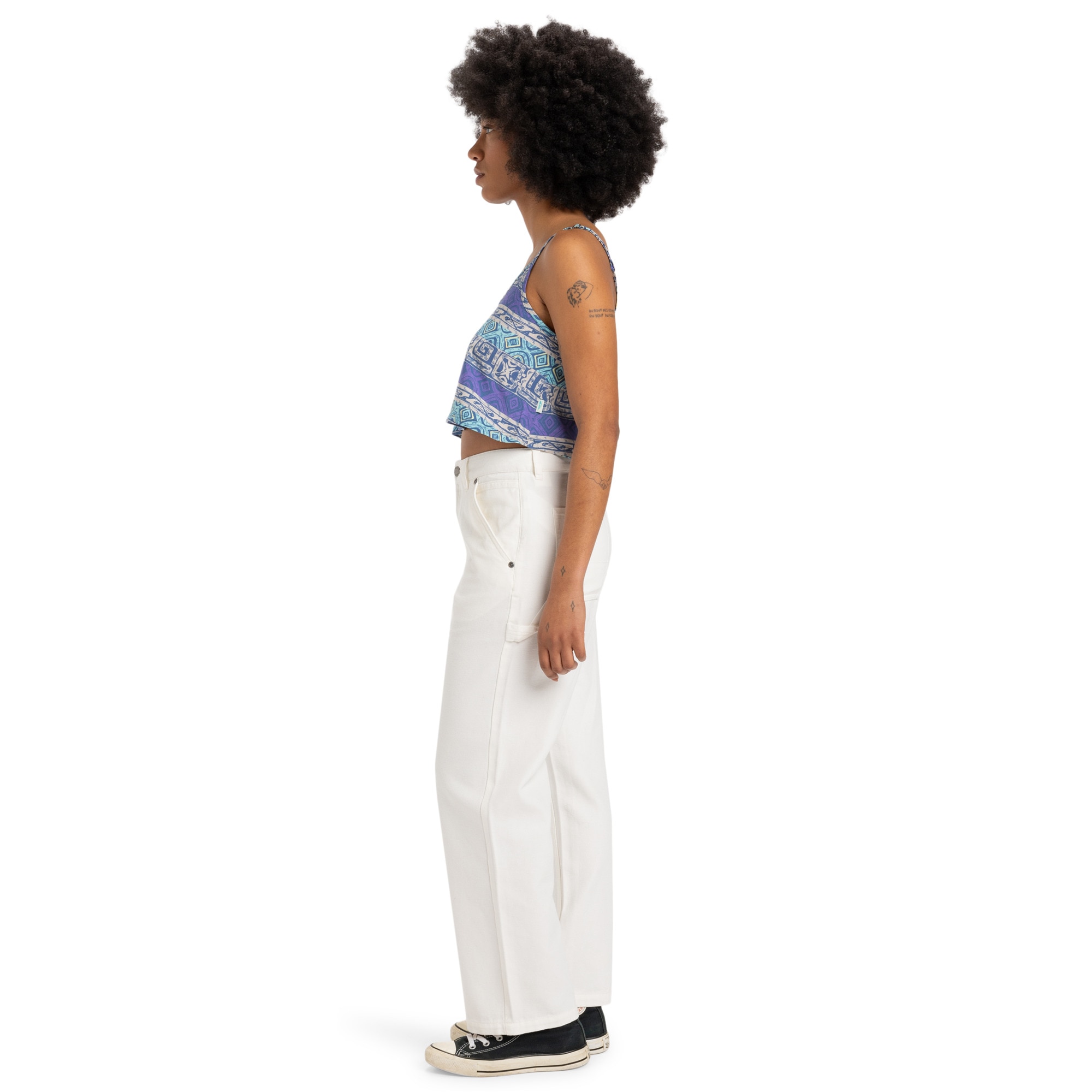 Pantalón de mujer Carpenter Quiksilver - Blanco Blanco-3