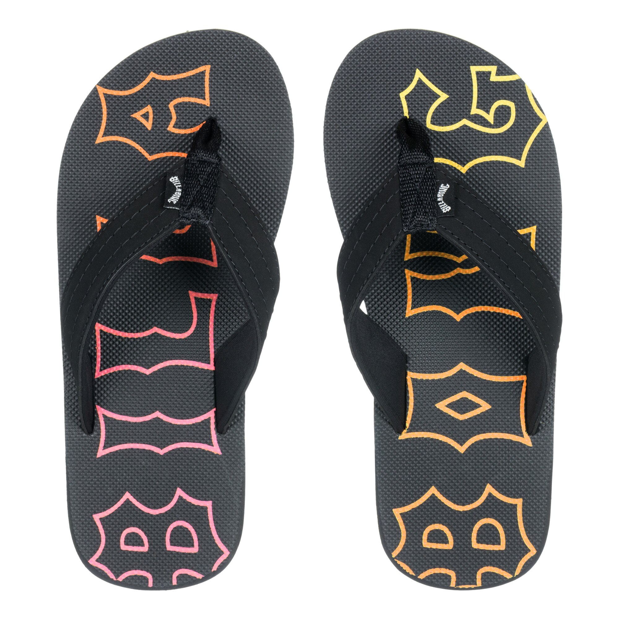 Chanclas de niños All Day Billabong - Negro / Naranja Negro / Naranja-2