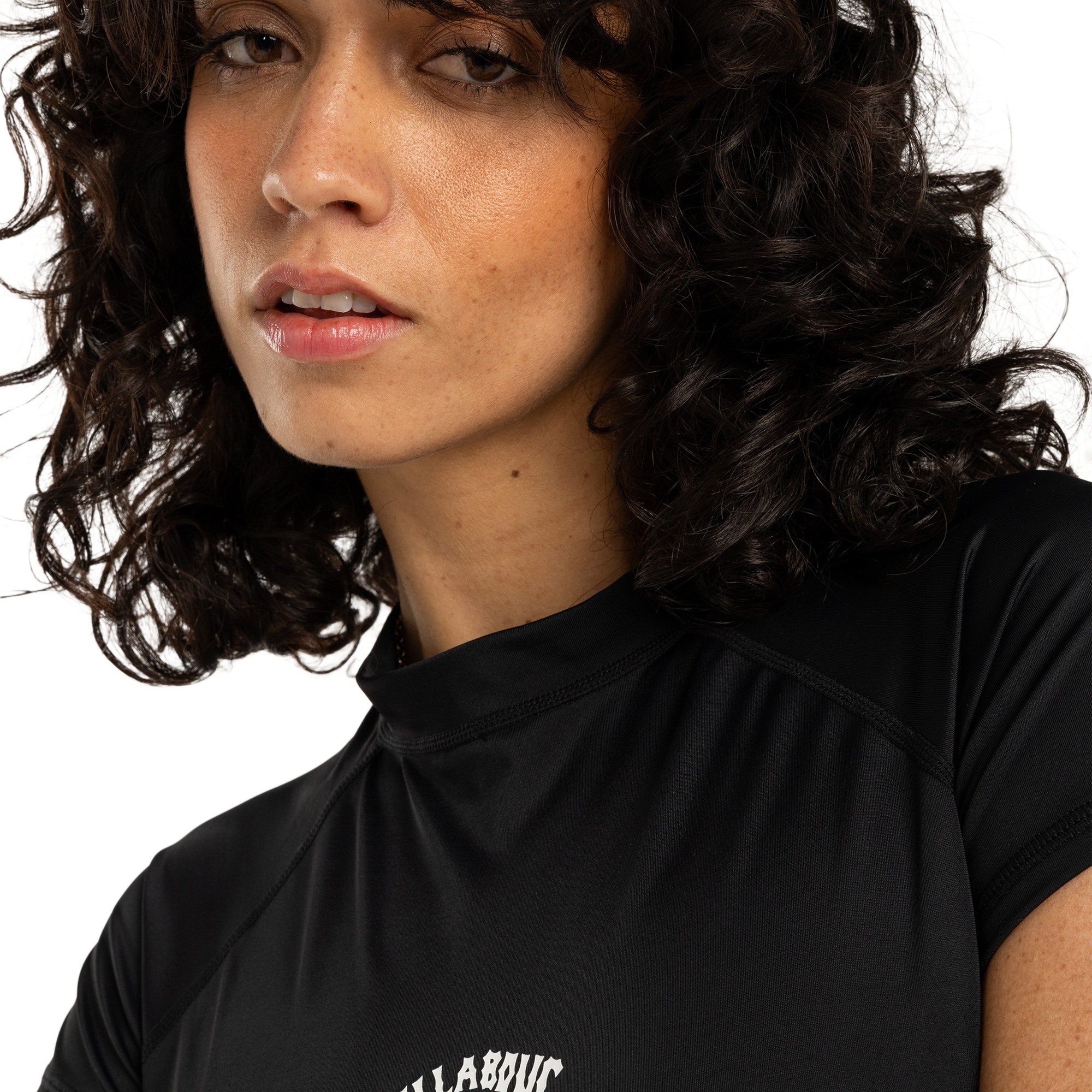 Bañador entero de manga corta de mujer Tropic Billabong - Negro Negro-3