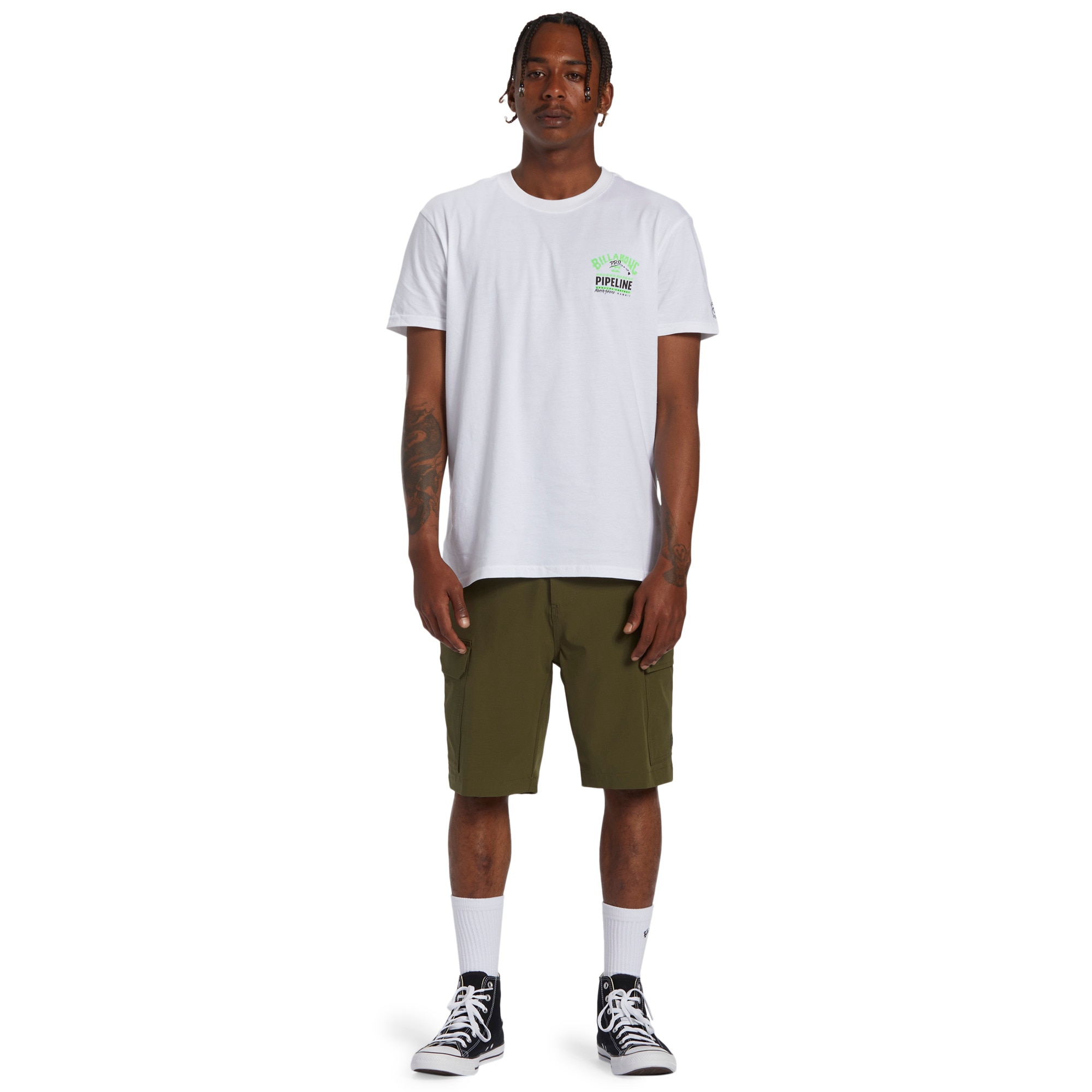 Pantalón corto de hombre Surftrek Transport 19" Billabong - Verde Verde-2