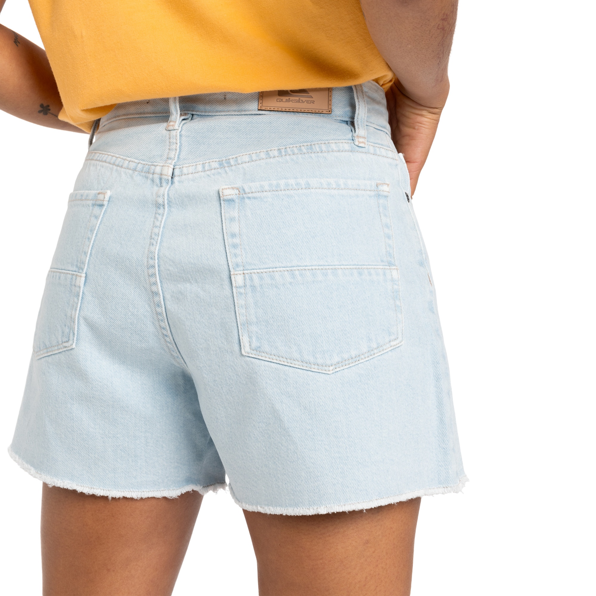 Shorts vaqueros de mujer Denim Quiksilver - Gris Gris-4