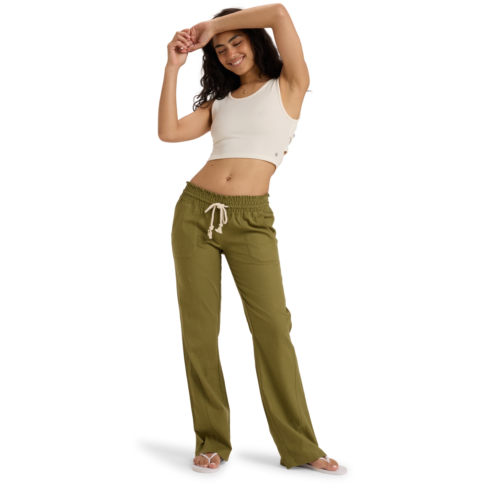 Imagen 0 de Pantalón de mujer Oceanside Roxy Verde