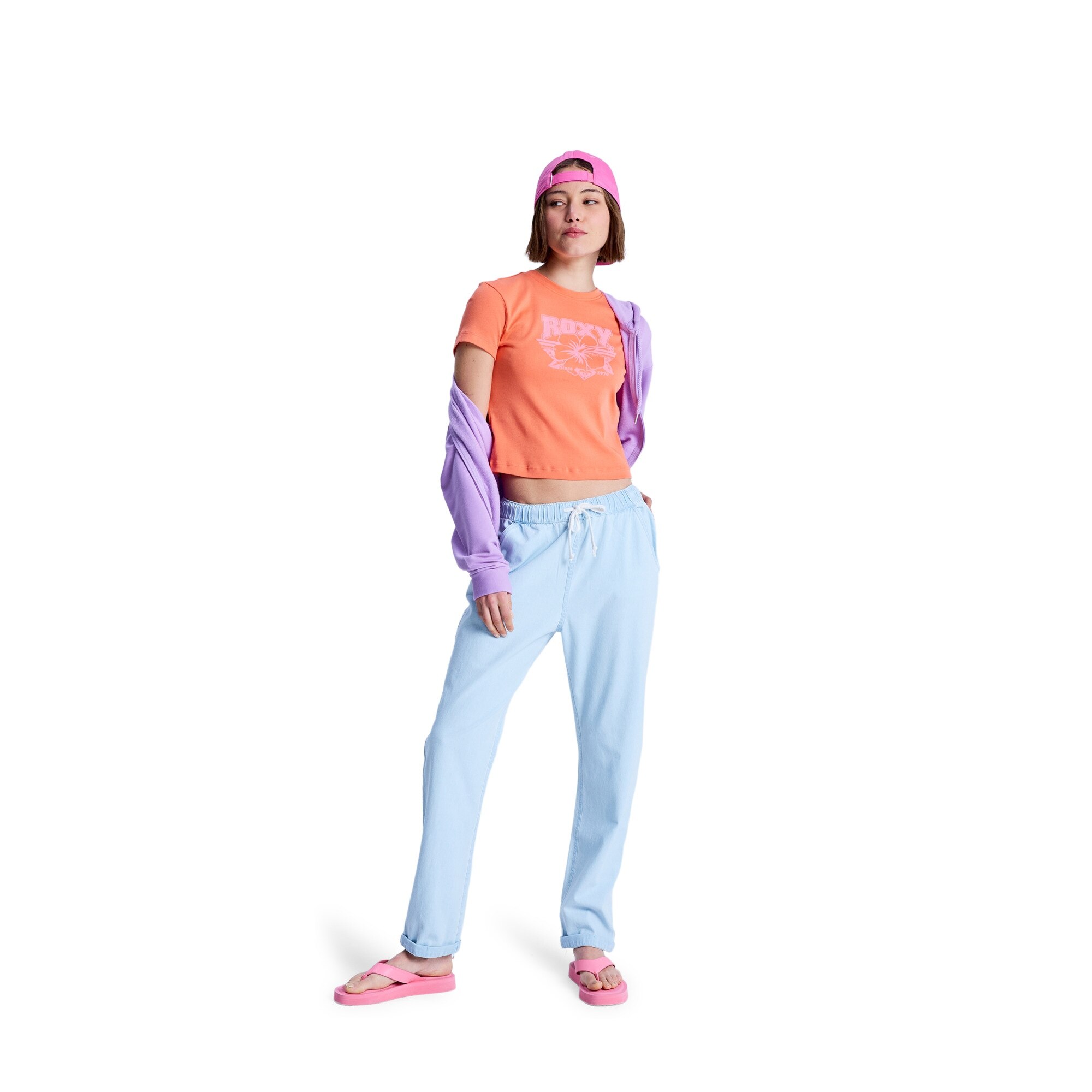 Pantalón de mujer Slow Swell Roxy - Azul claro Azul claro-1