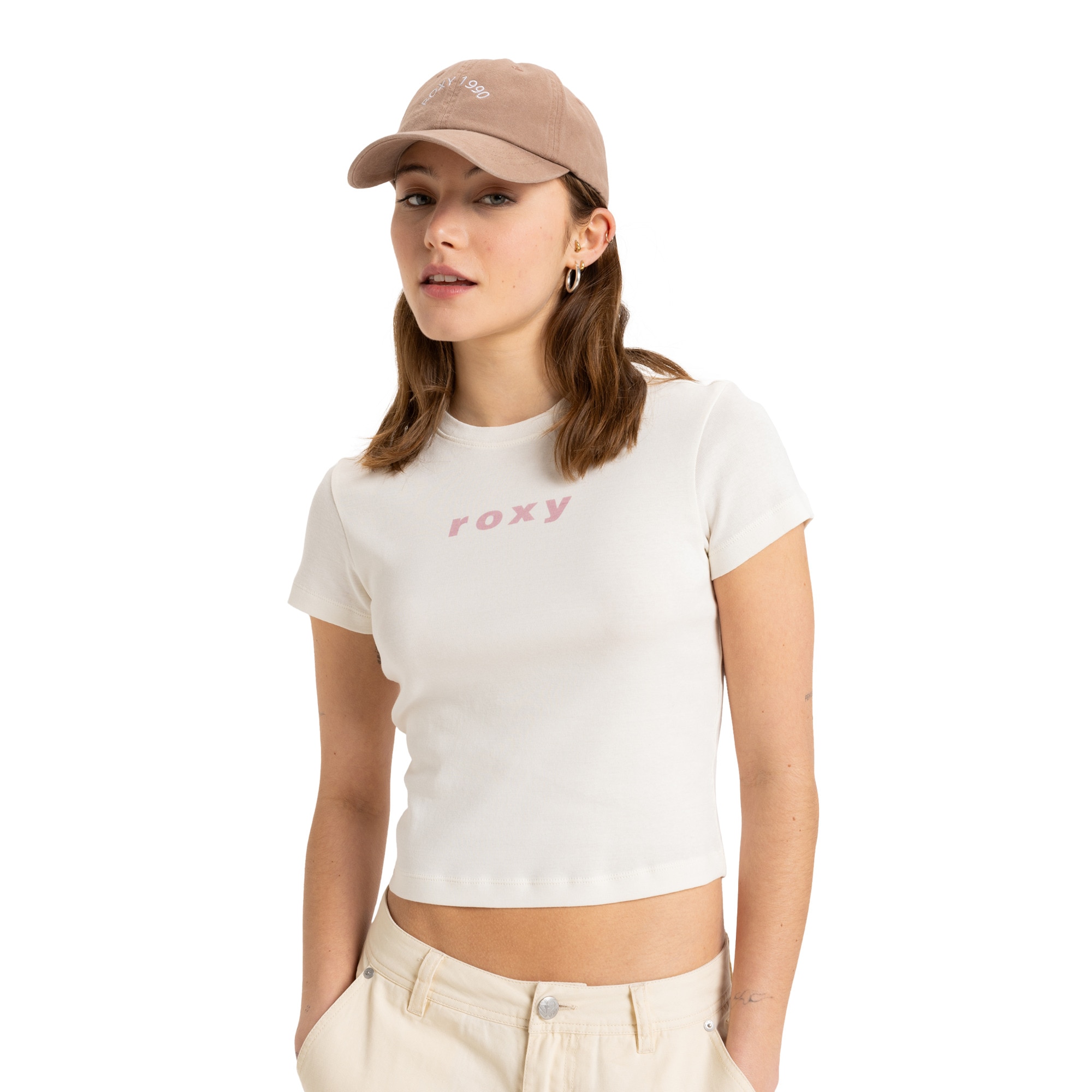 Roxy Camiseta de mujer Beach Love Rosa