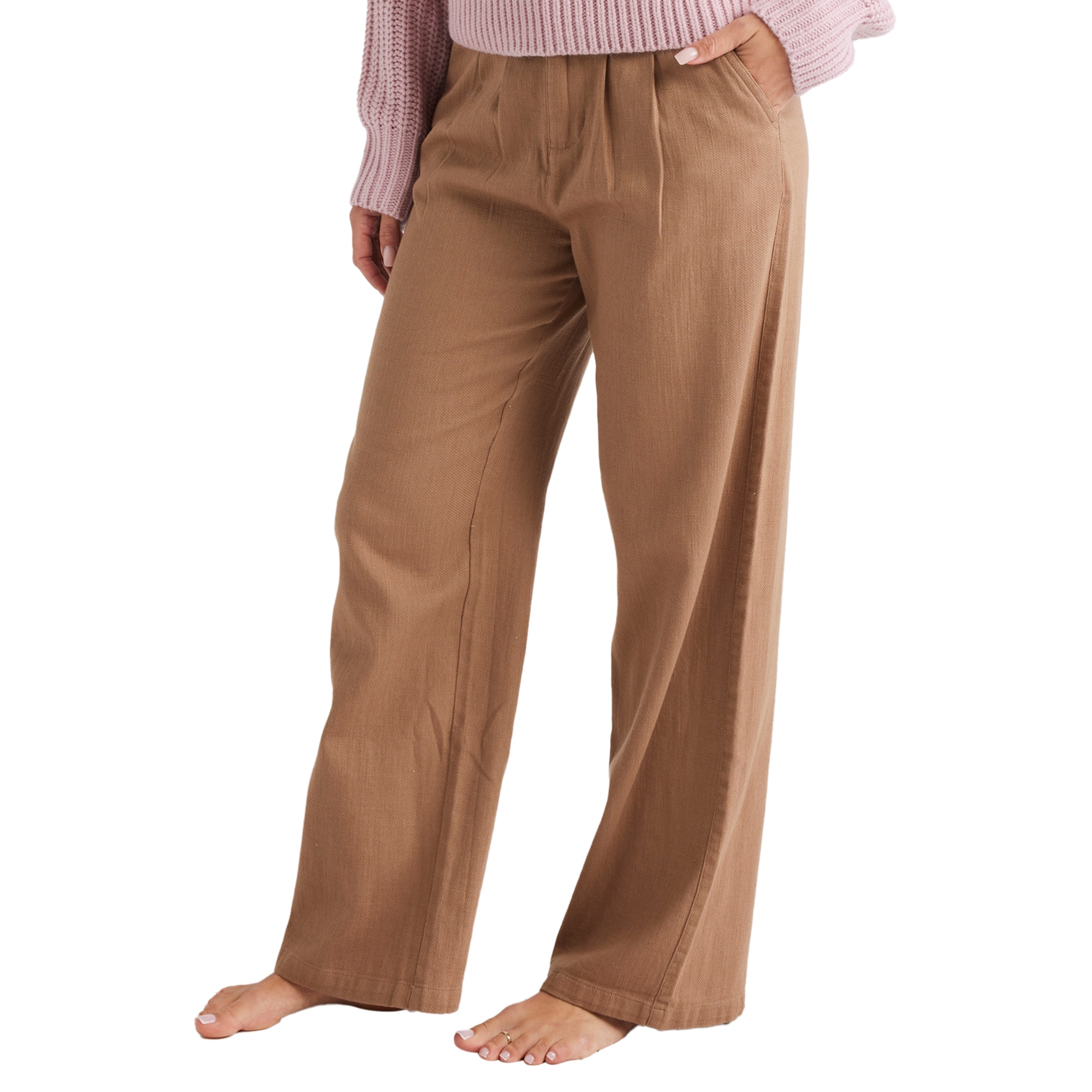Pantalón de mujer Attractive Light Roxy - Morado Marrón-6