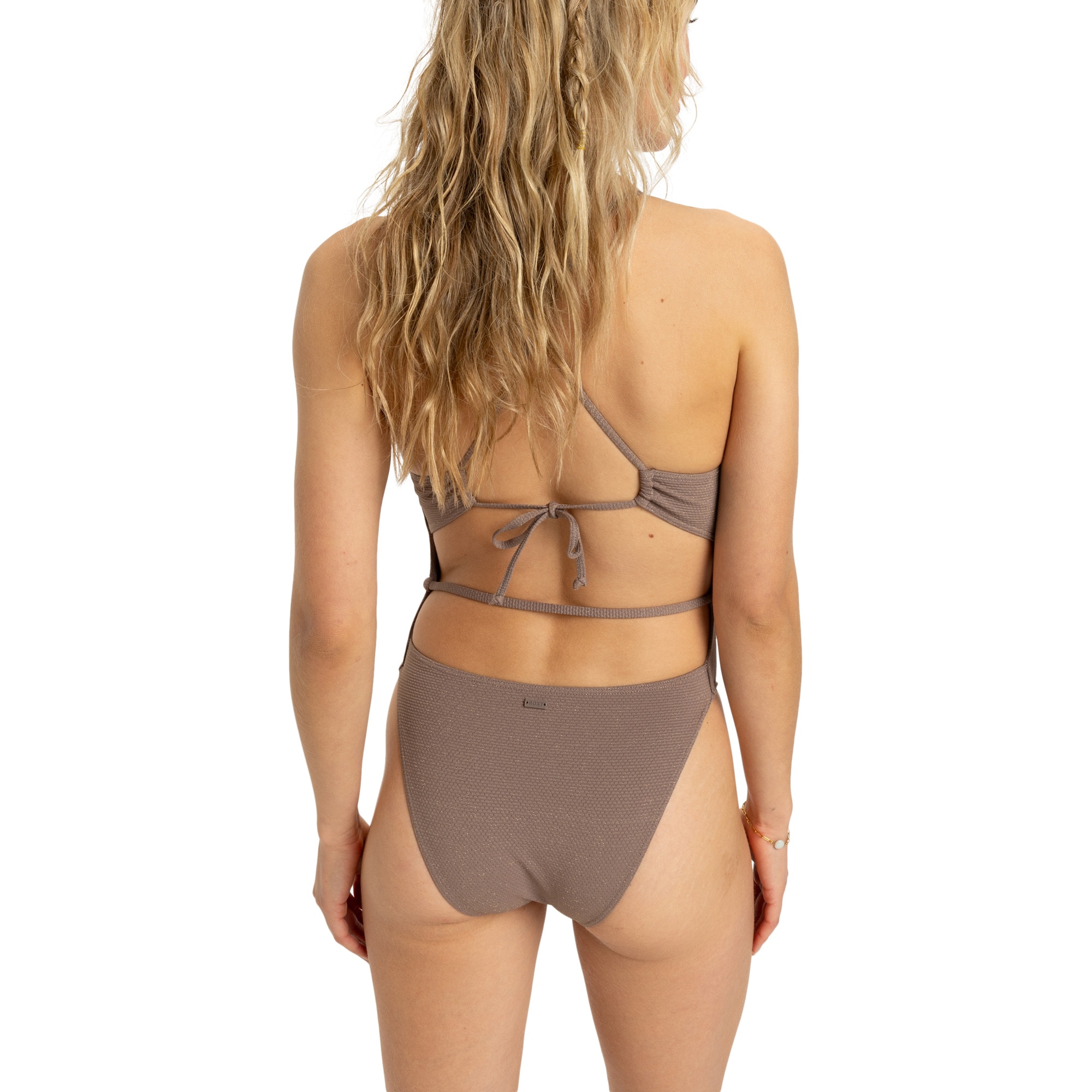Bañador de mujer Lasca Roxy - Marrón Marrón-3