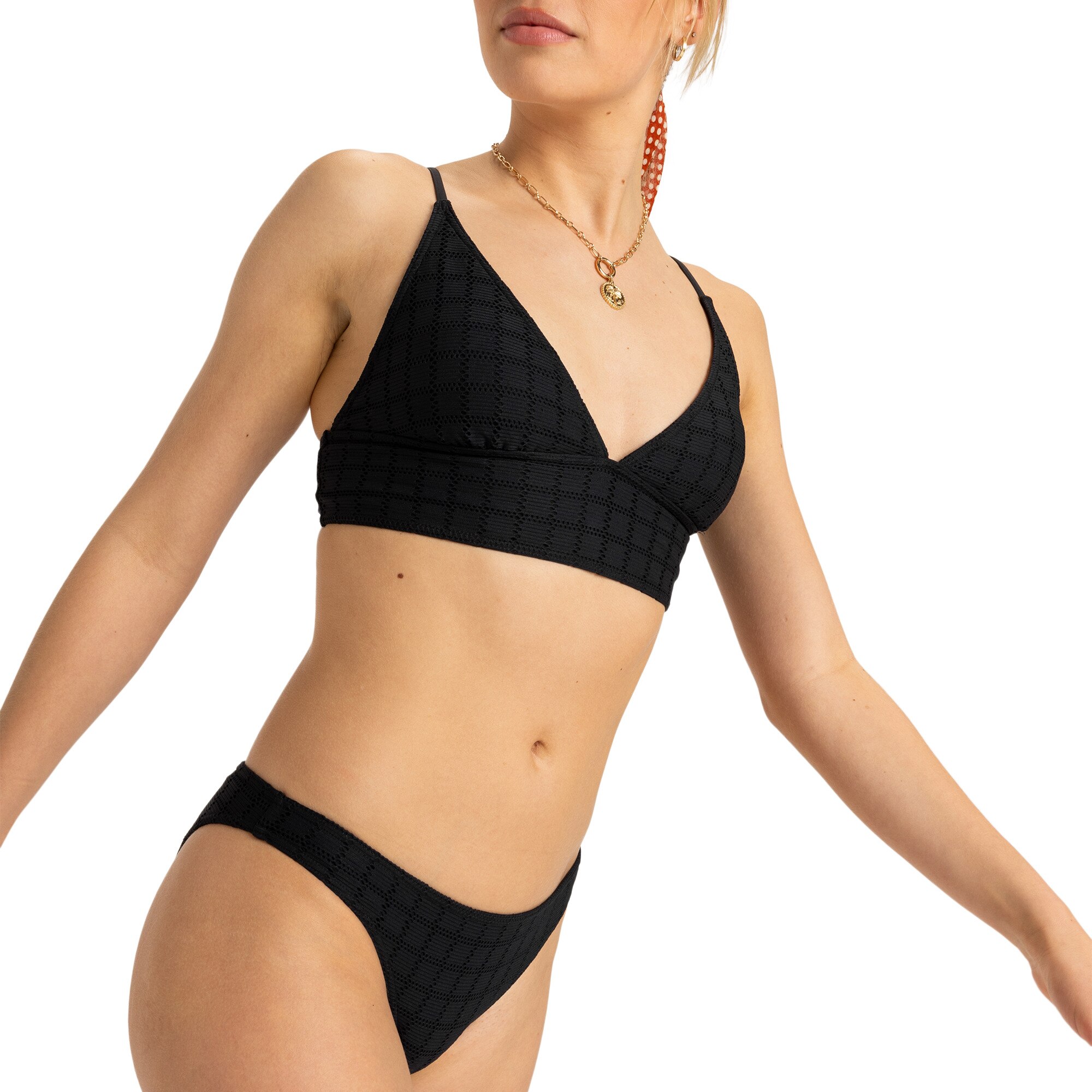 Braga de bikini de mujer Camilo Roxy - Negro Negro-5
