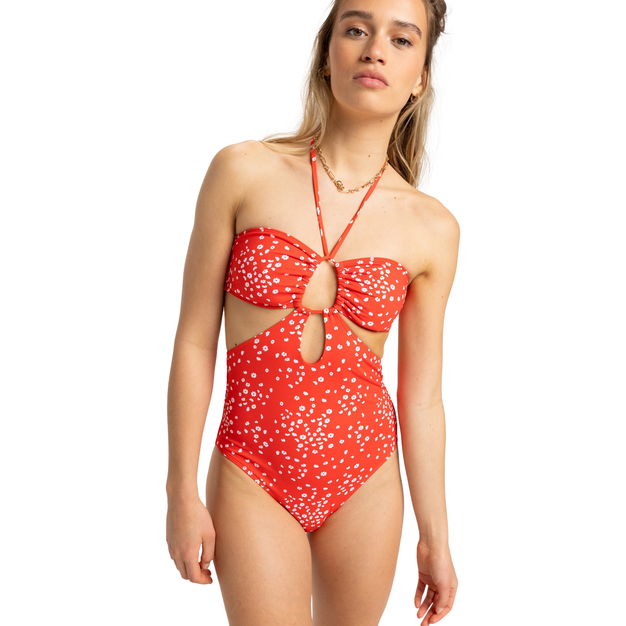 Roxy Bañador de mujer Pt Beach Classics Rojo
