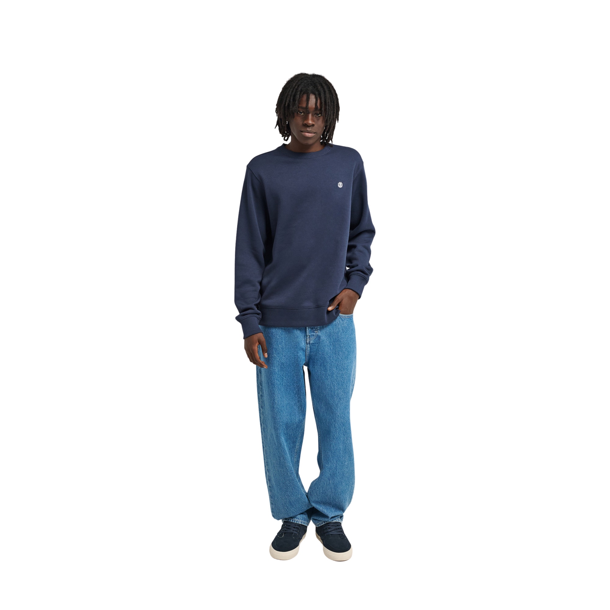 Sudadera de hombre Icon Embroidery Cr Element - Azul oscuro Azul oscuro-5