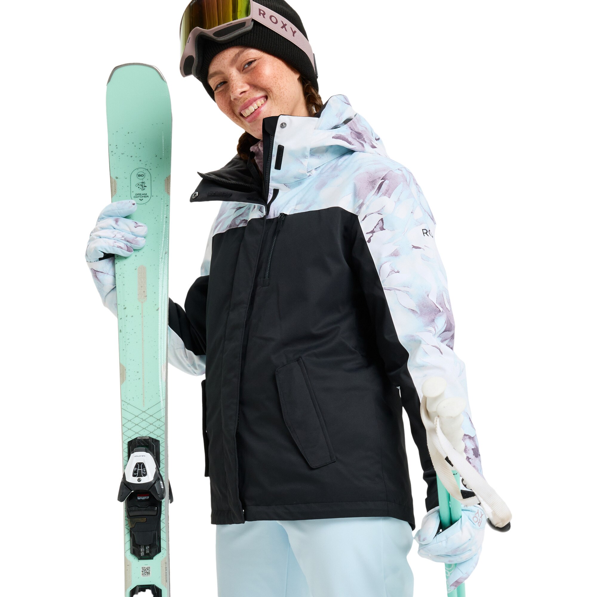 Chaqueta de mujer Roxy Jetty Block Roxy - Azul Azul-4